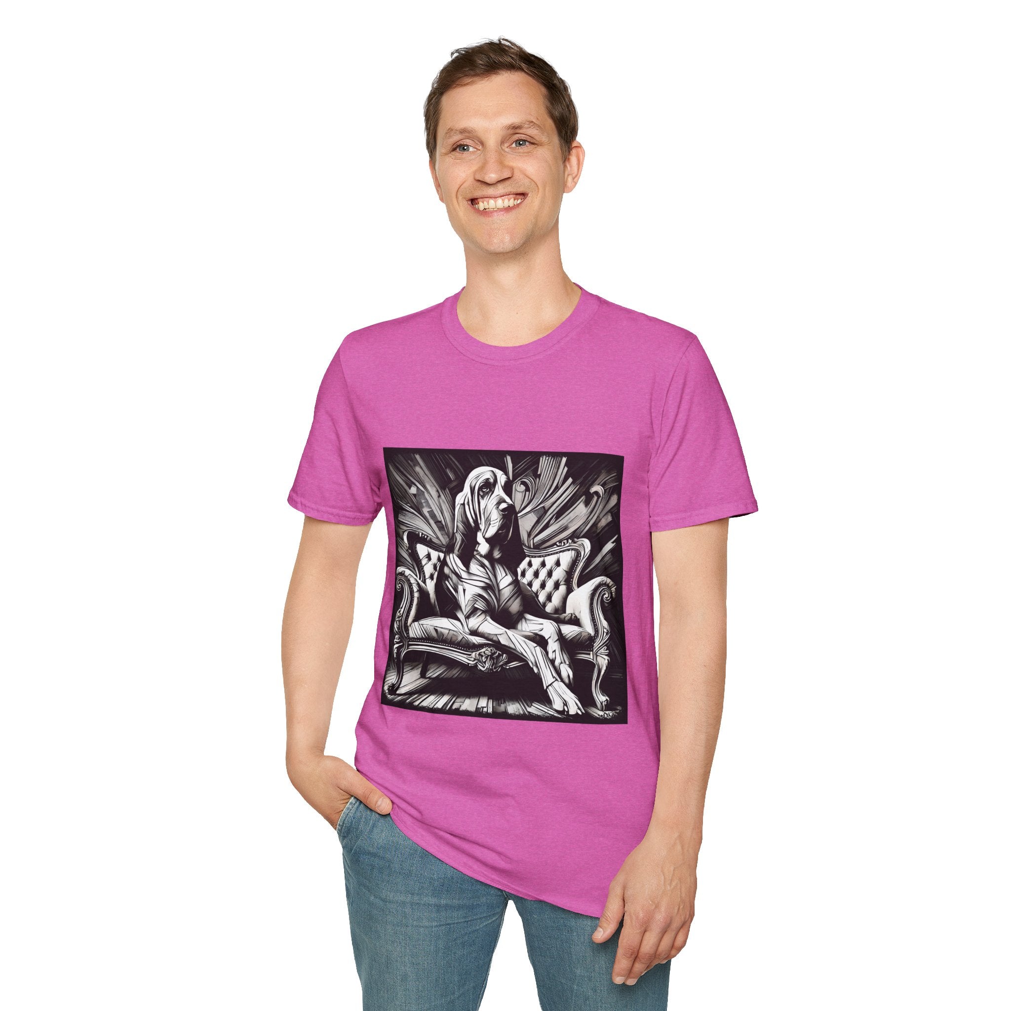 Bloodhound B&W Bold | Unisex Dog T-Shirt