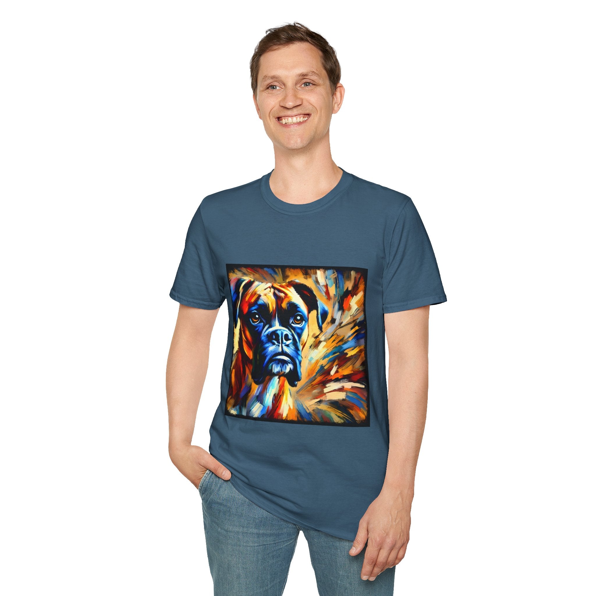 Boxer Sunburst Swirl  | Unisex Dog T-Shirt