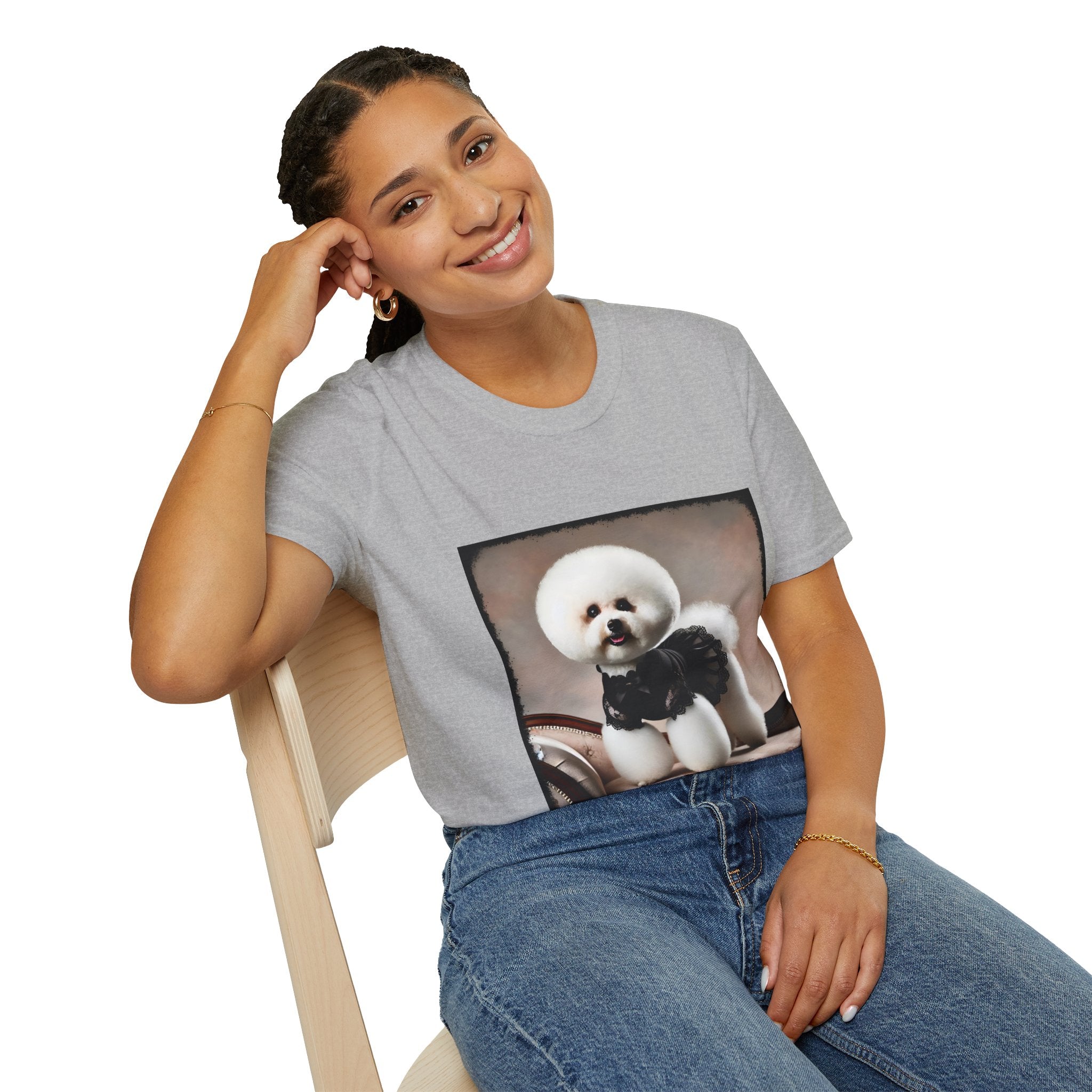 Bichon Frise Lace Darling | Unisex Dog T-Shirt