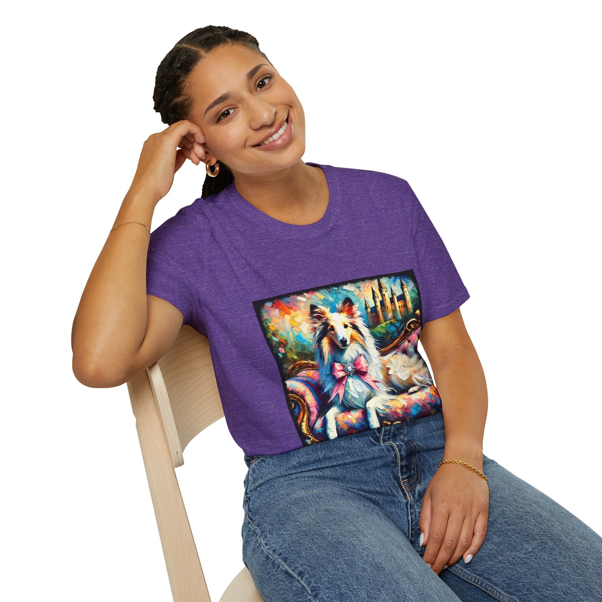 Collie Diamond Princess Classic | Unisex Dog T-Shirt