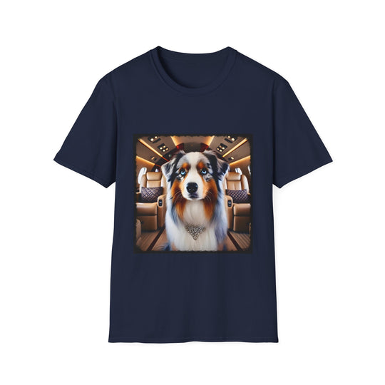 Australian Shepherd Diamond Member design dog lover unisex t-shirt in navy