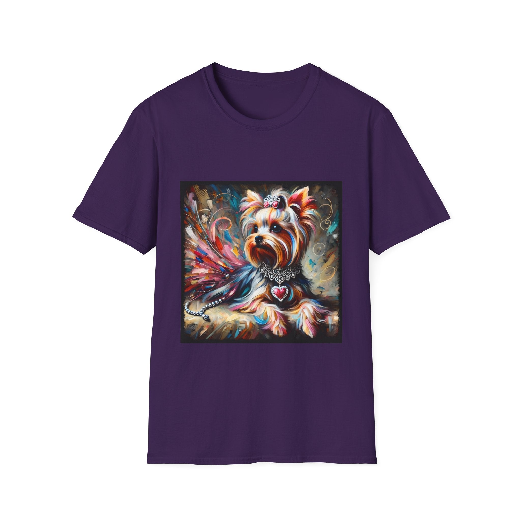Yorkshire Terrier Diamond Heart Classic | Unisex Dog T-Shirt