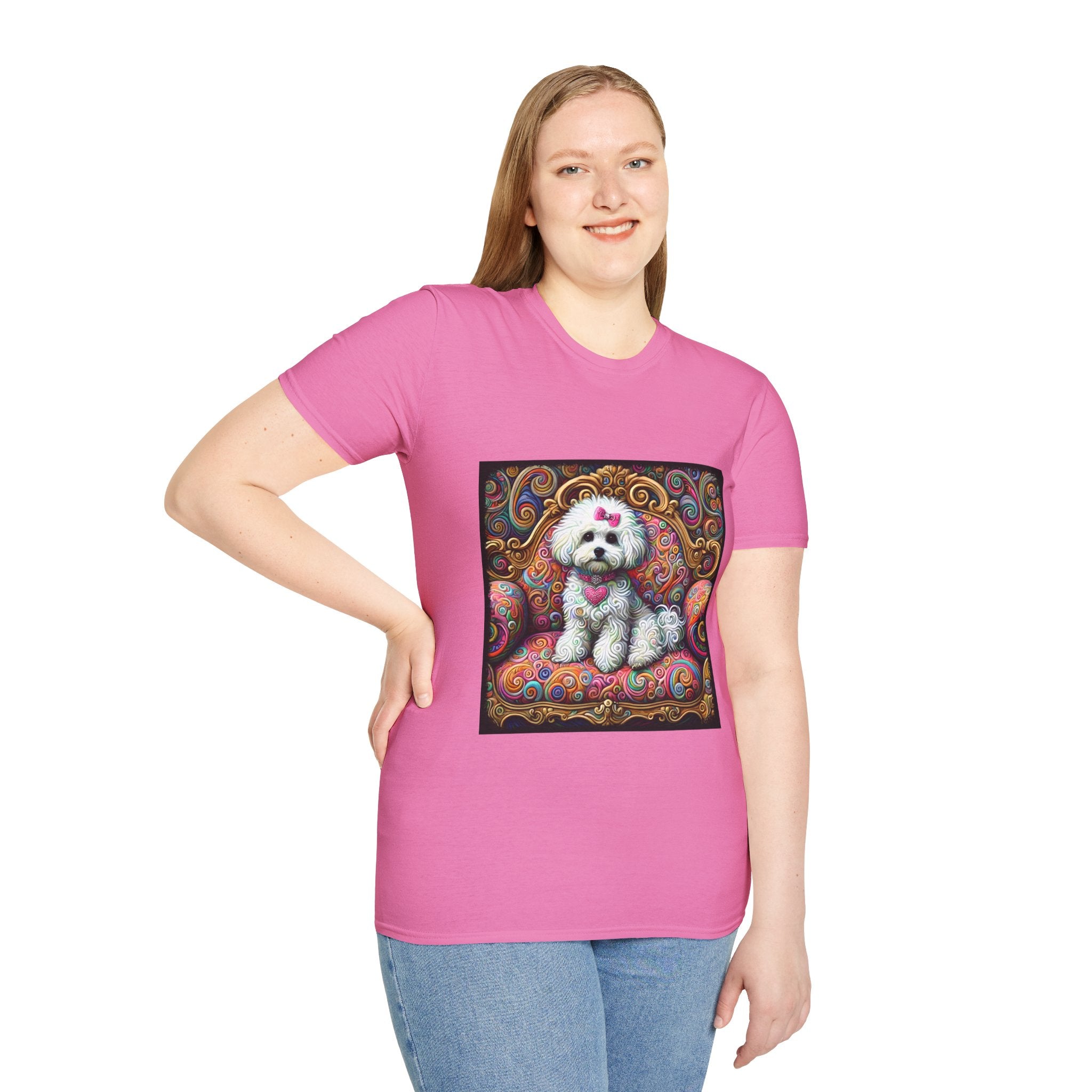 Bichon Frise Love Swirl | Unisex Dog T-Shirt