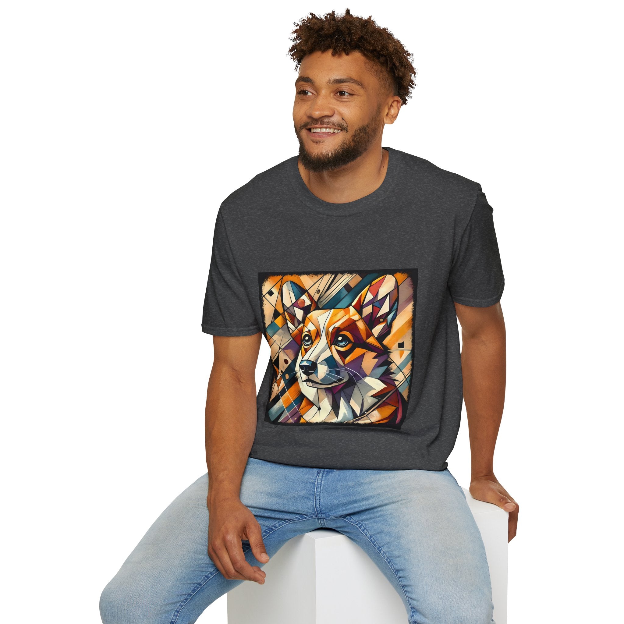 Pembroke Welsh Corgi Bold Geometric | Unisex Dog T-Shirt