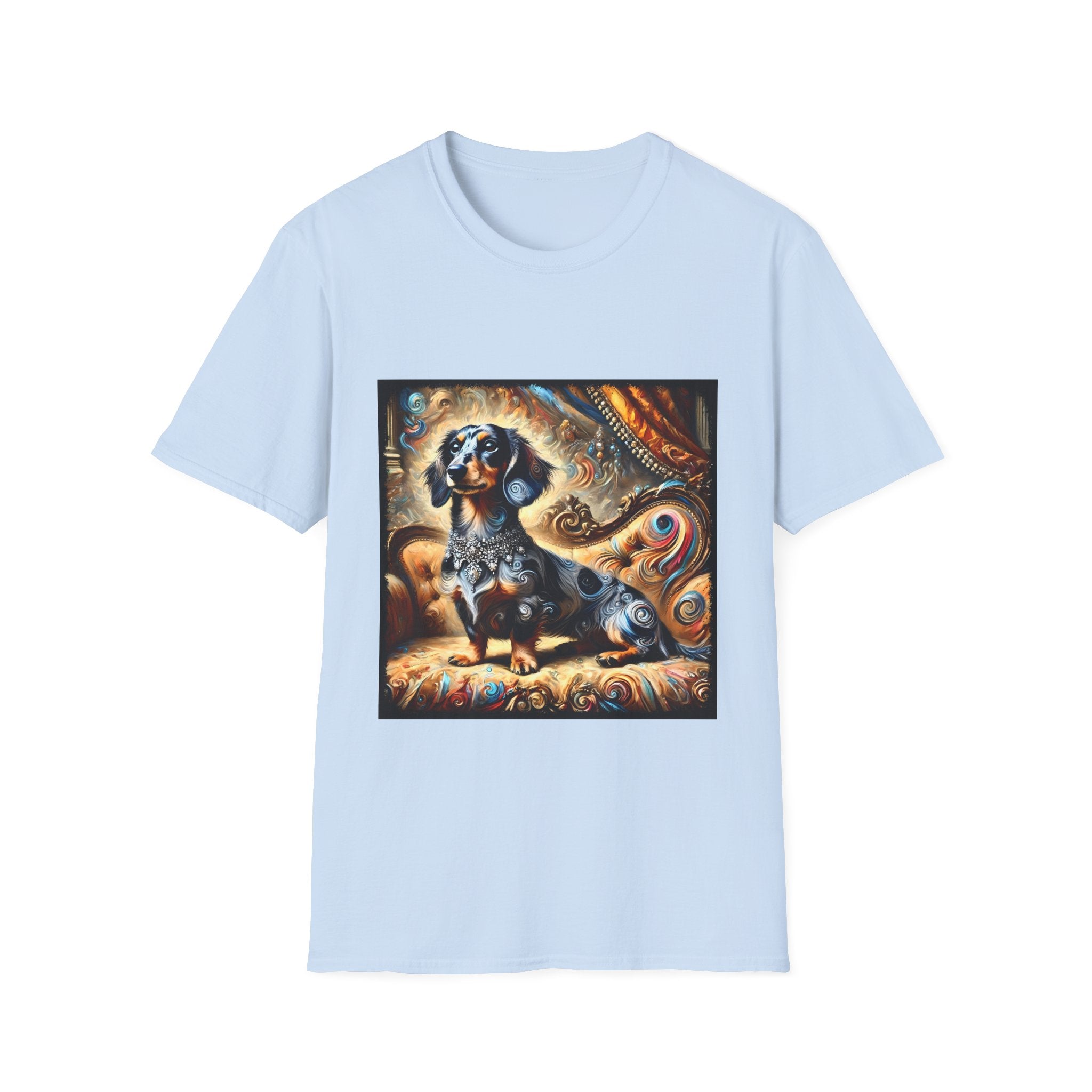 Dachshund Warm Diamond Swirl | Unisex Dog T-Shirt