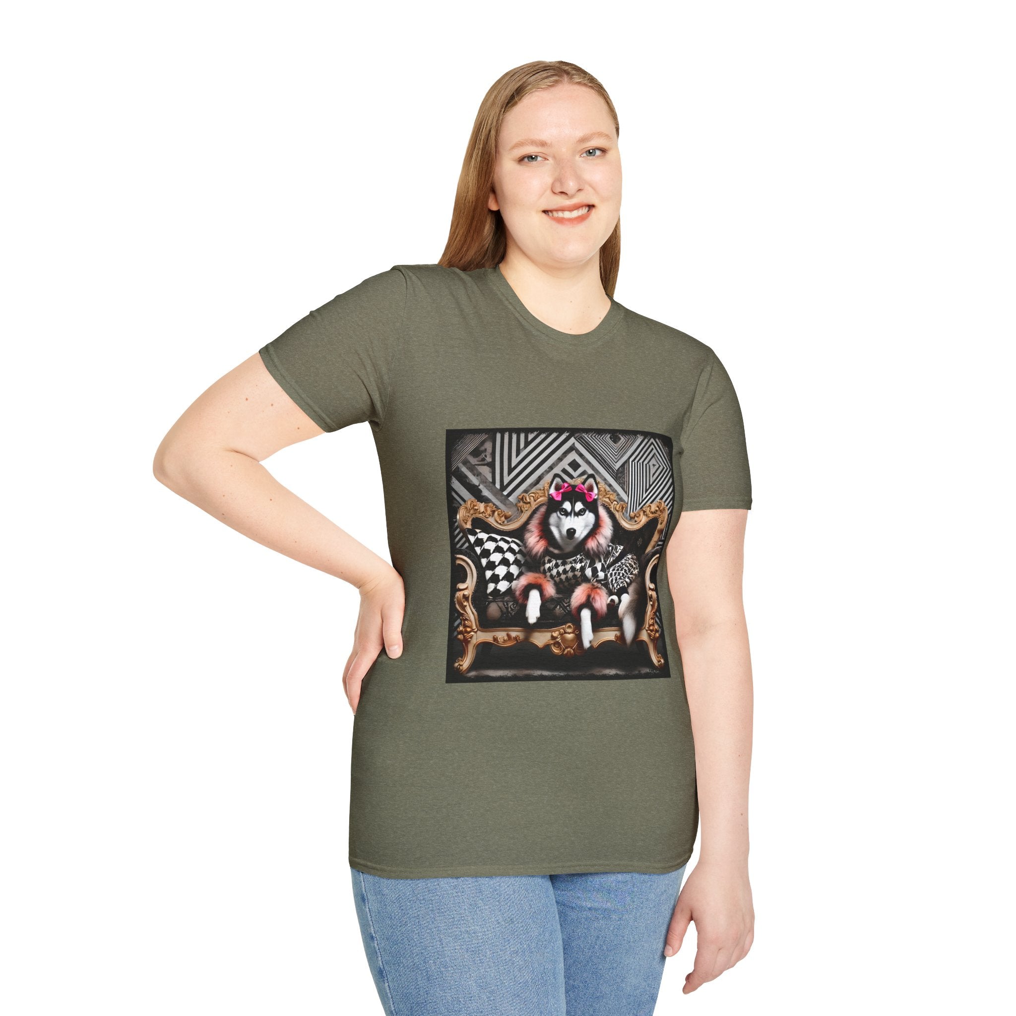 Siberian Husky Fierce Fashionista | Unisex Dog T-Shirt