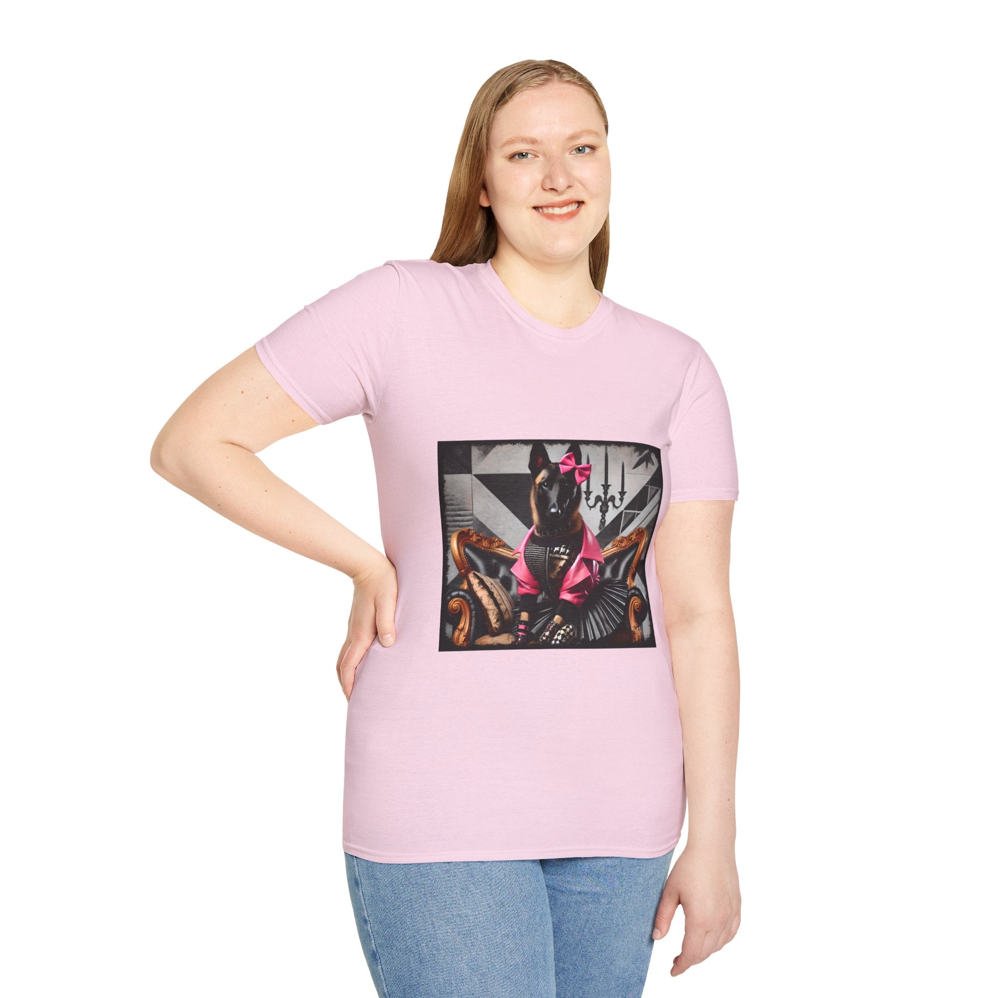 Belgian Malinois Pink Rocker | Unisex Dog T-Shirt
