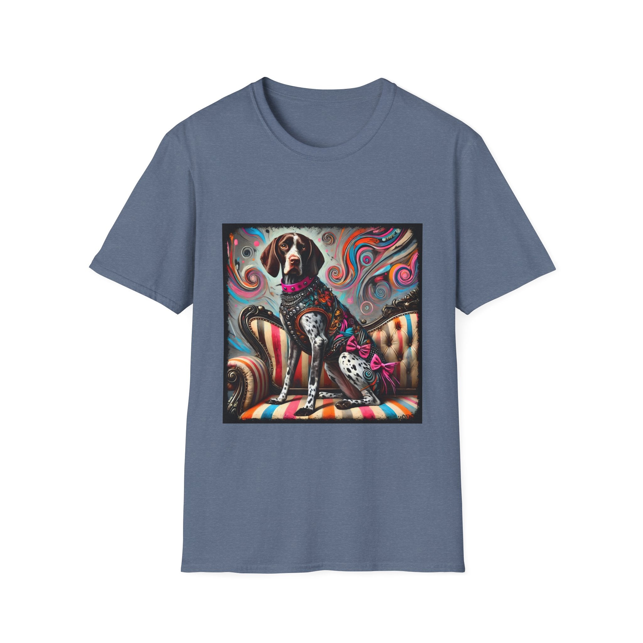 German Shorthaired Pointer Pink Rocker | Unisex Dog T-Shirt