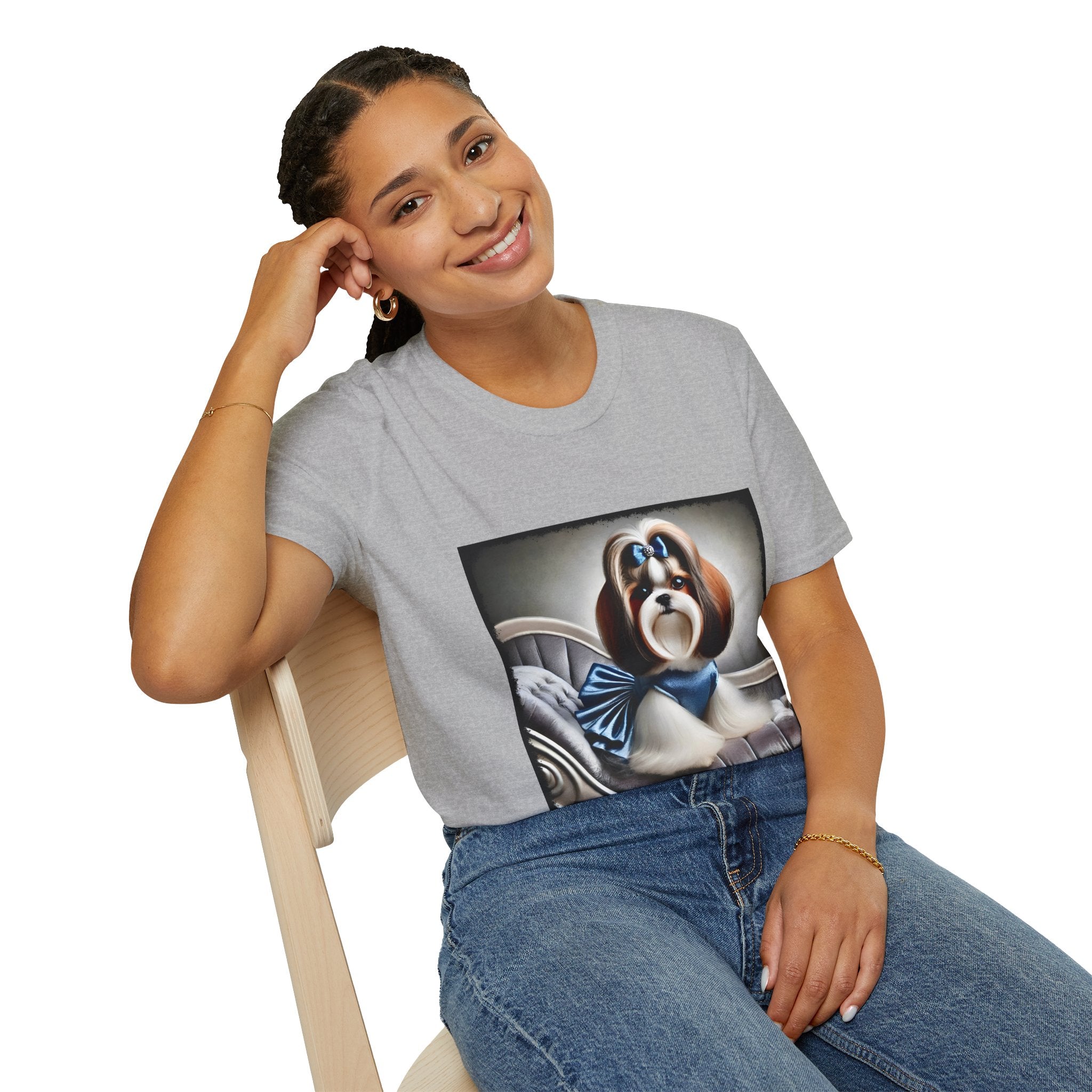 Shih Tzu Blue Belle | Unisex Dog T-Shirt