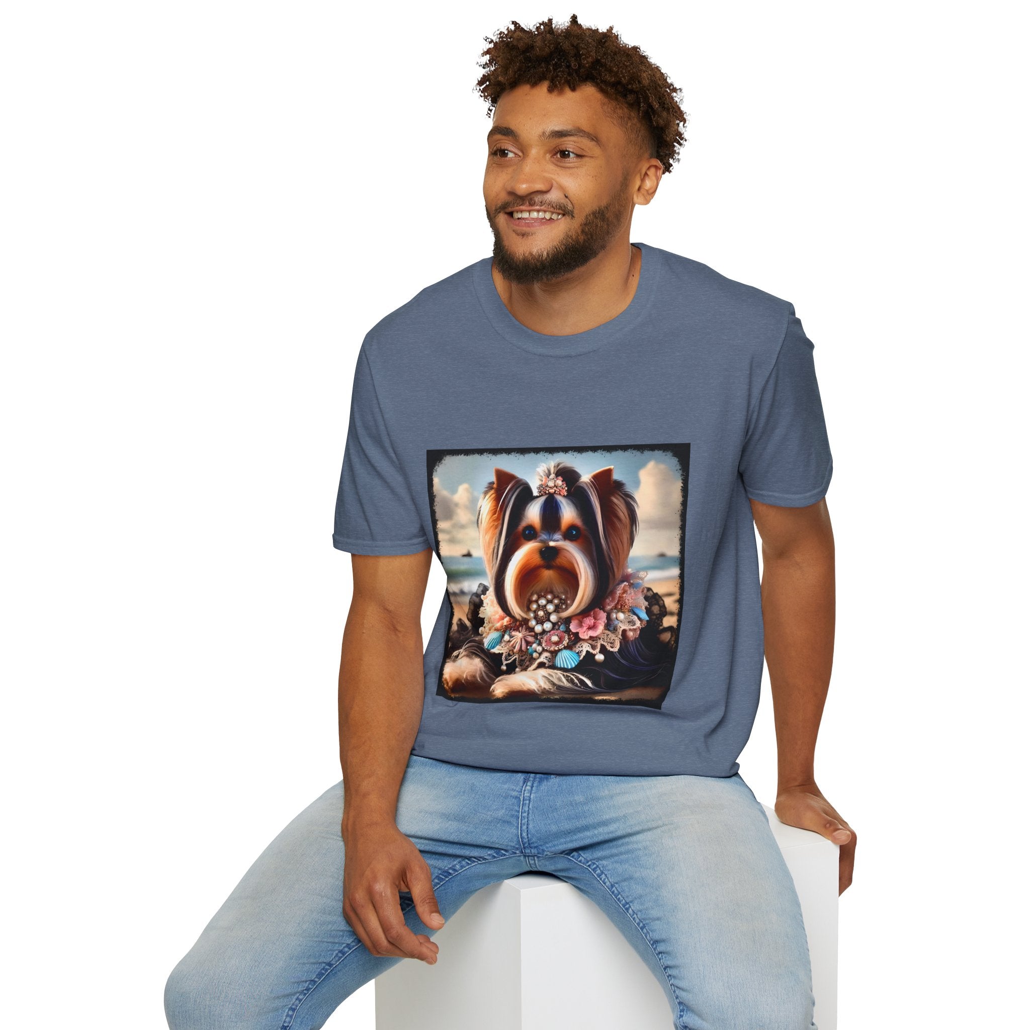 Yorkshire Terrier Seashell Siren | Unisex Dog T-Shirt