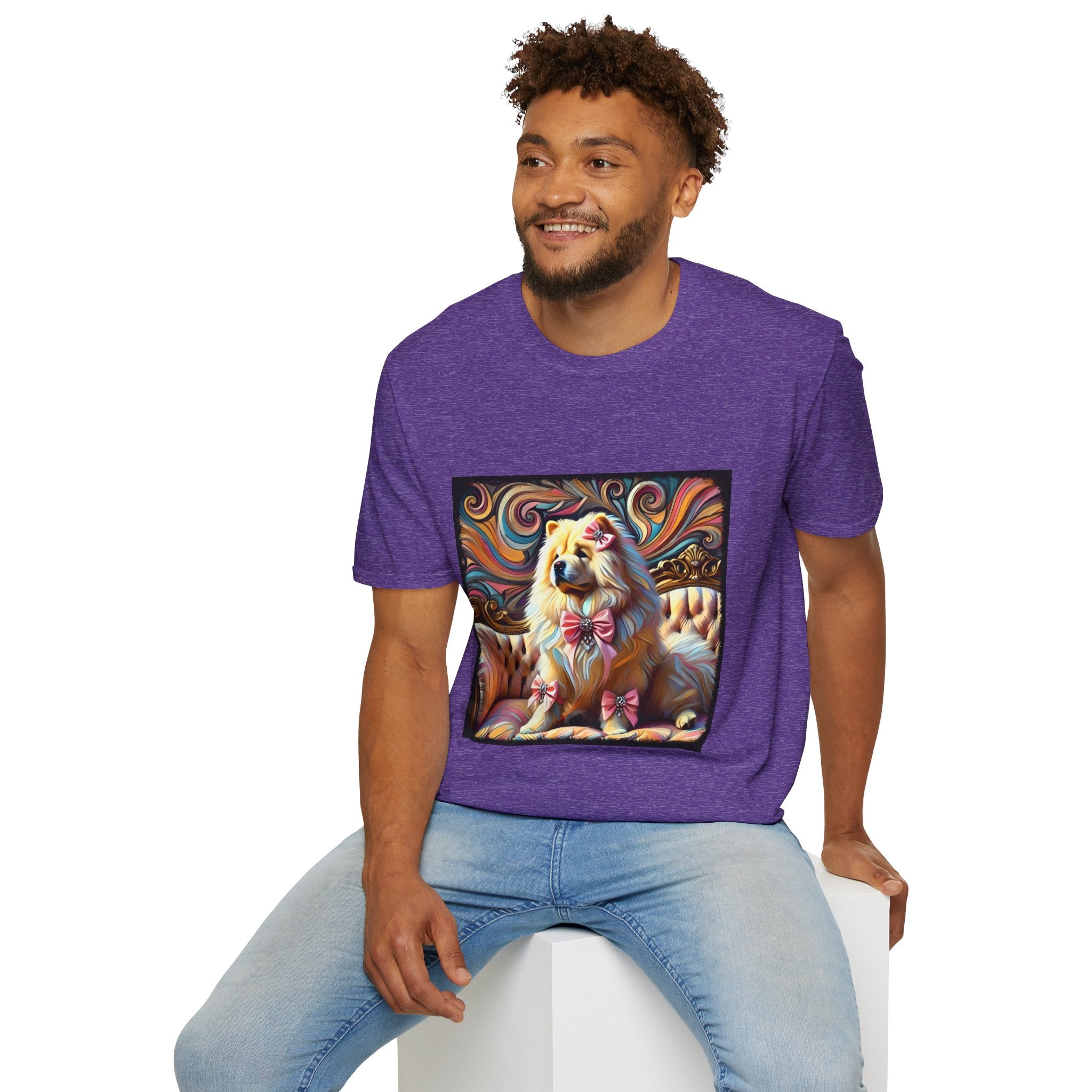 Chow Chow Pink Swirl | Unisex Dog T-Shirt