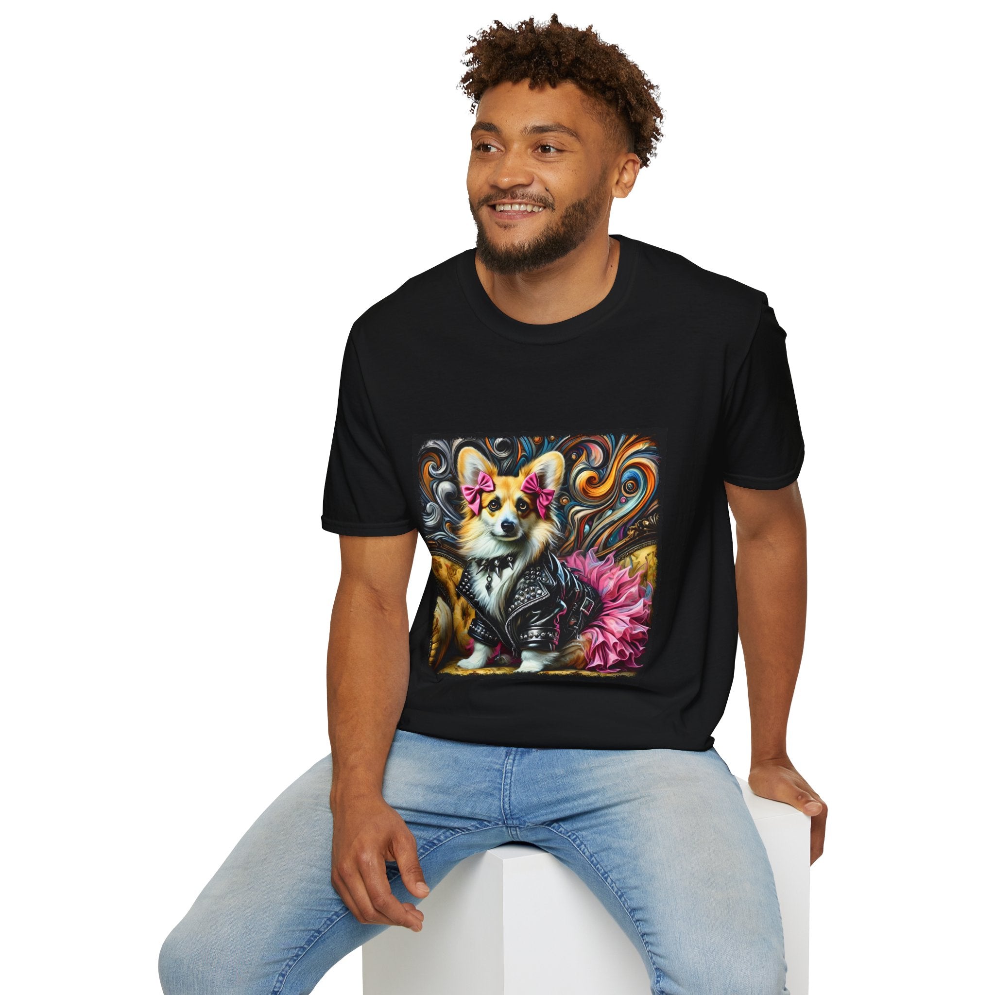 Pembroke Welsh Corgi Rock Swirl | Unisex Dog T-Shirt