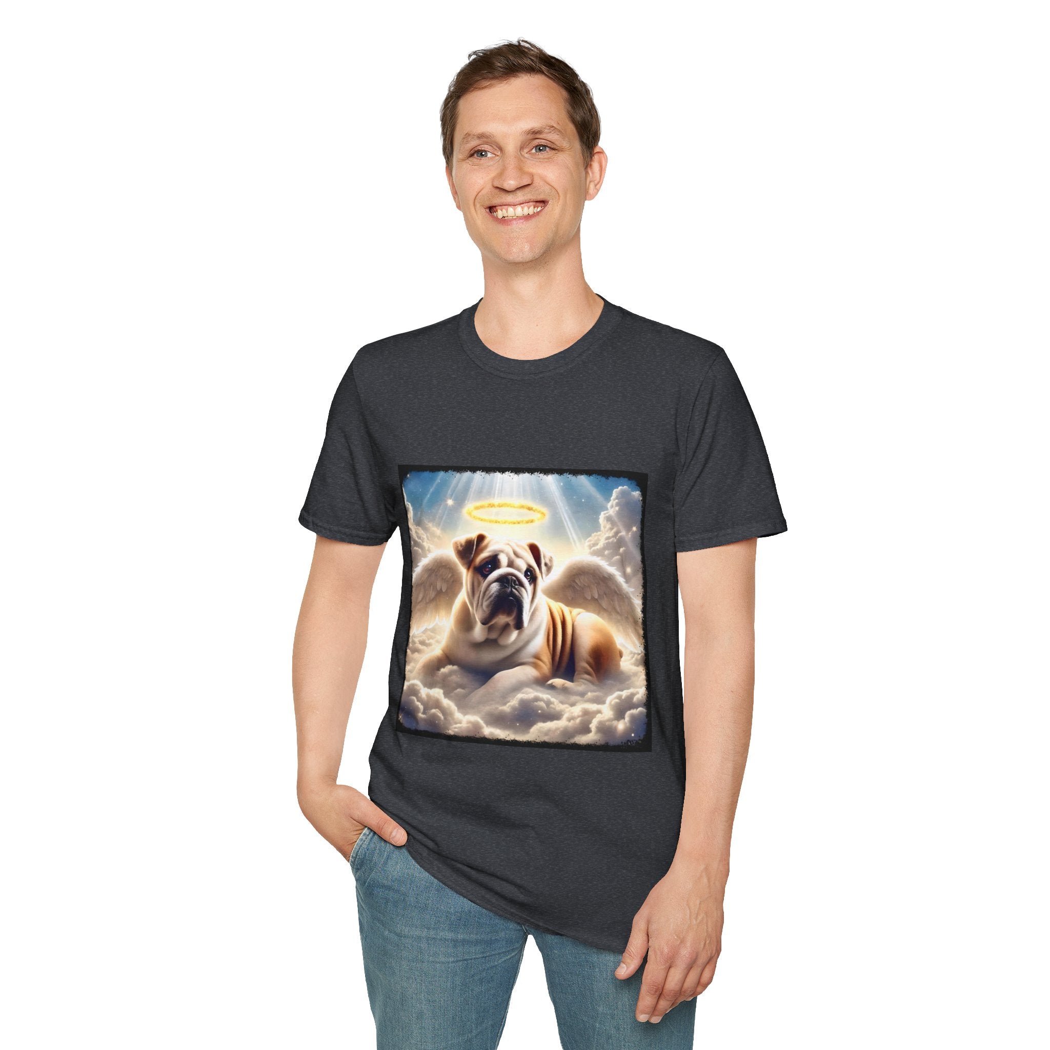 Bulldog Heavenly Angel | Unisex Dog T-Shirt