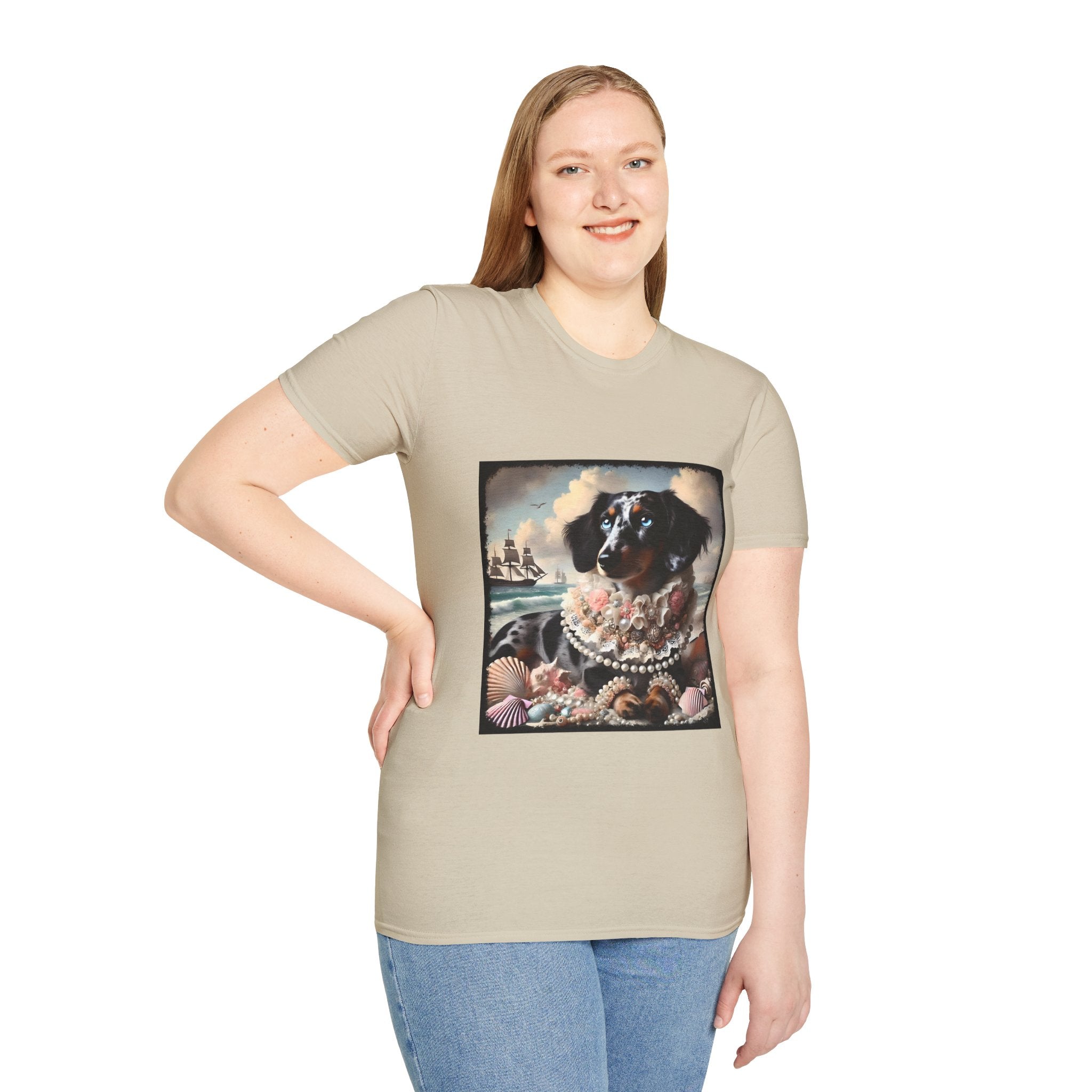 Dachshund Beach Beauty | Unisex Dog T-Shirt