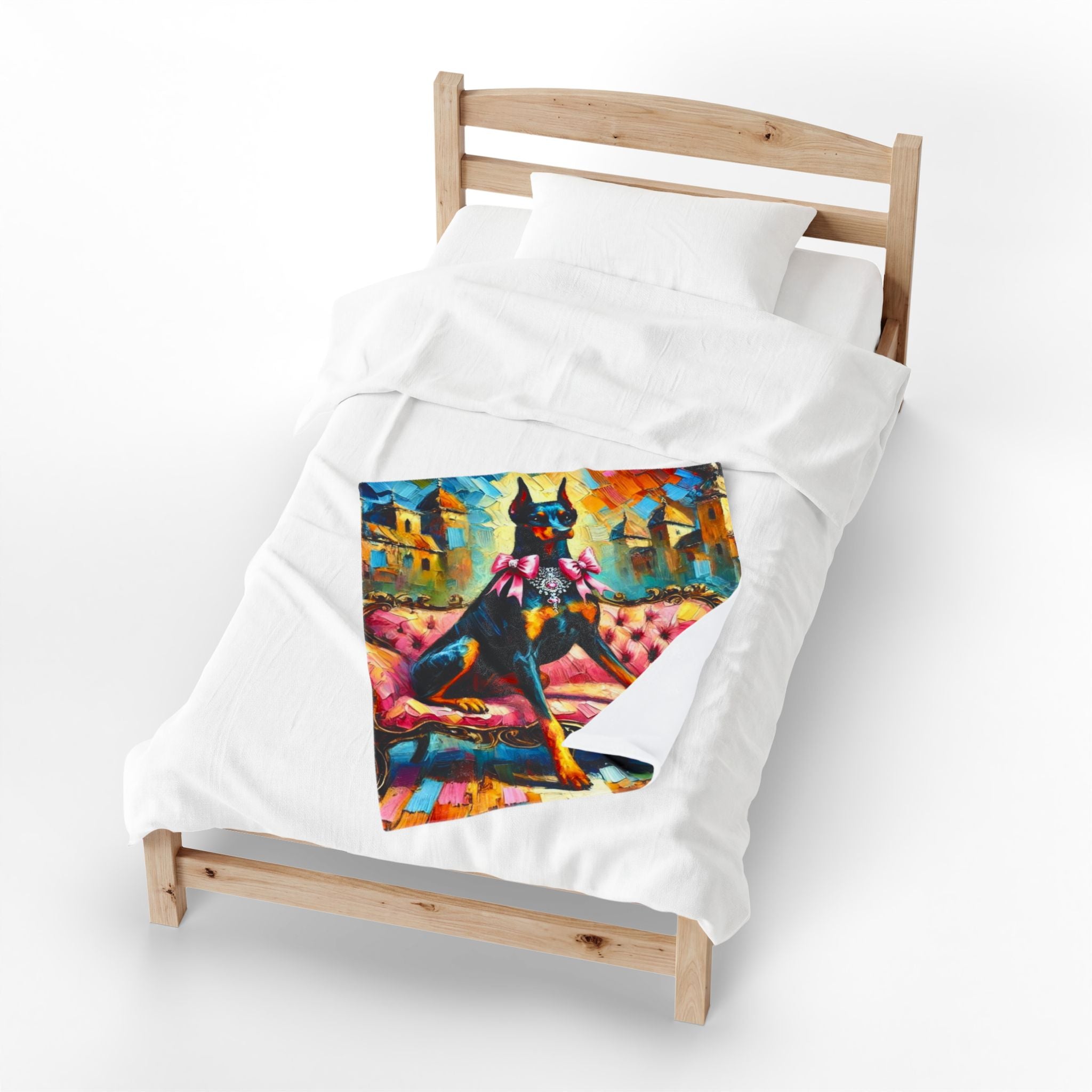Doberman Pinscher Blanket | Diamond Princess Classic Dog Lover Gift