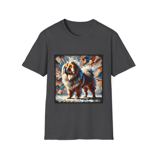 Chow Chow Warm Classic design dog lover unisex t-shirt in dark heather