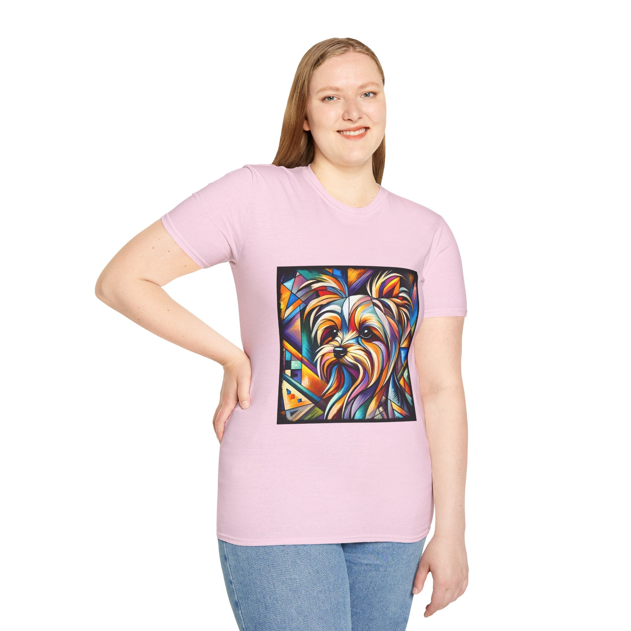 Yorkshire Terrier Bold Geometric | Unisex Dog T-Shirt