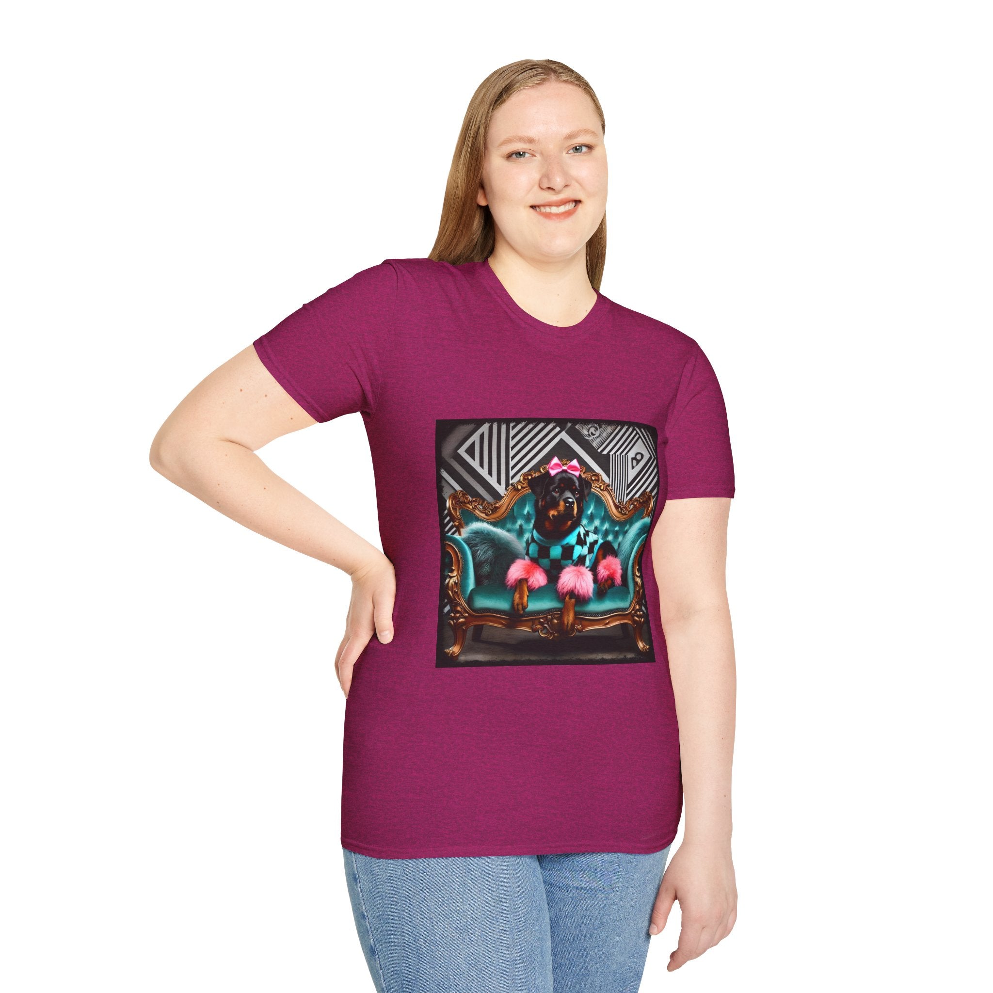 Rottweiler Fierce Fashionista | Unisex Dog T-Shirt