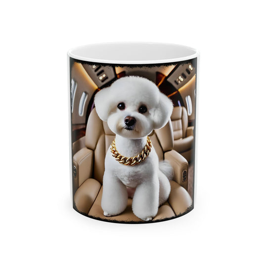 Bichon Frise Fréquent Flier Dog Themed Ceramic Mug ceramic mug