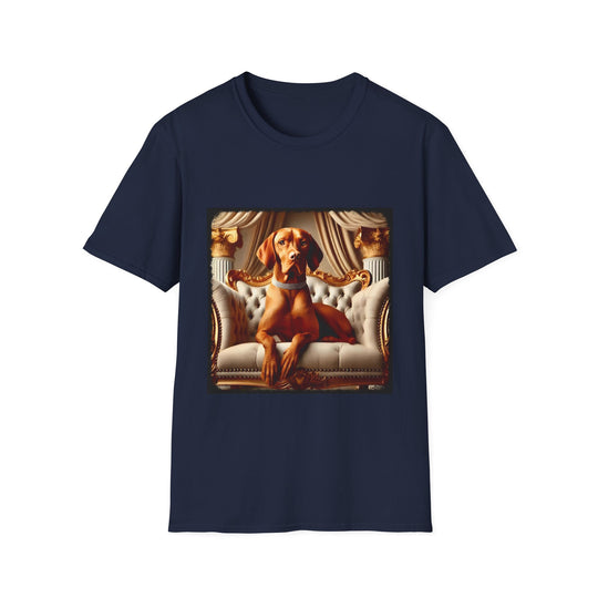 Vizsla Diamond Duchess design dog lover unisex t-shirt in navy