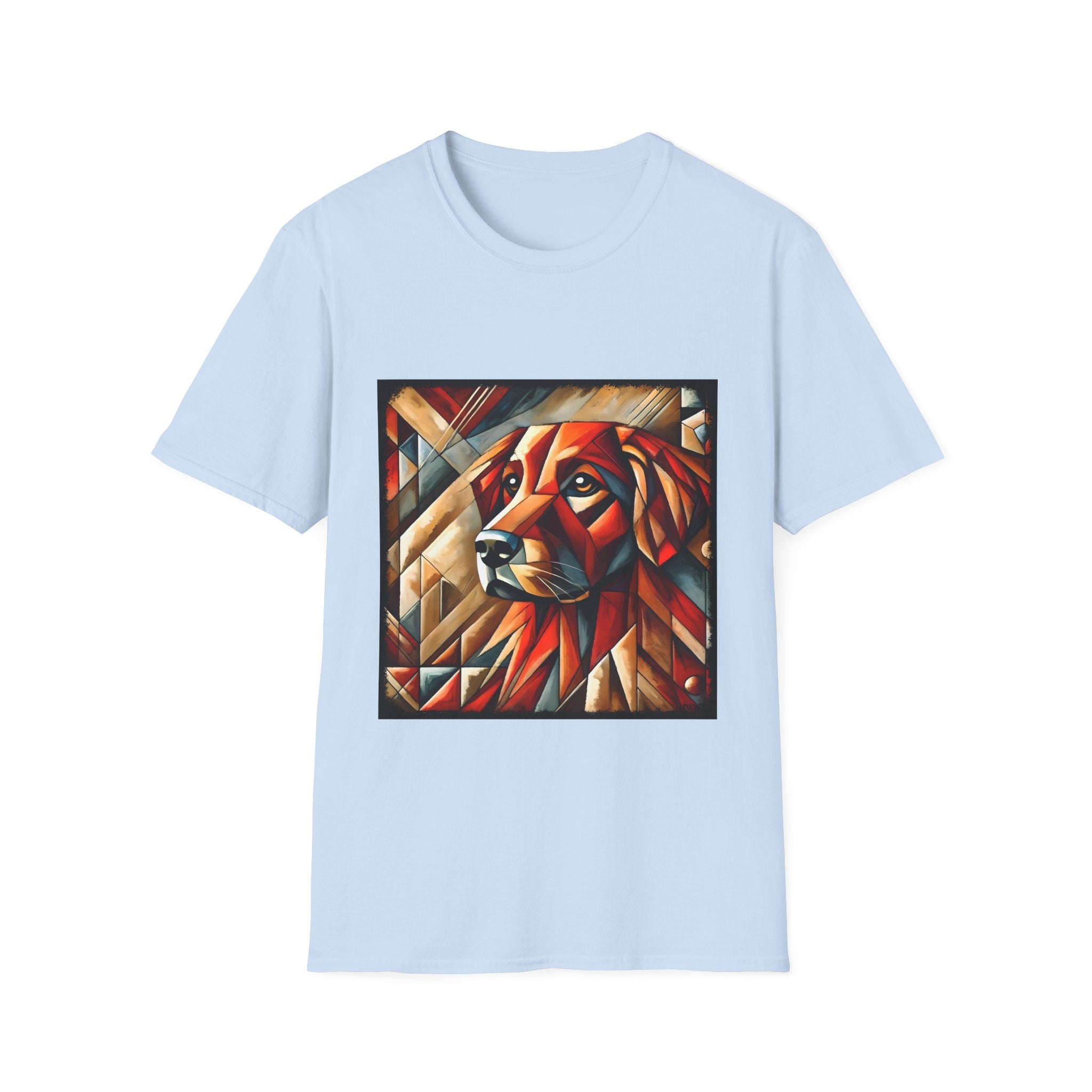 Golden Retriever Shirt | Red Geometric Dog Lover Tee