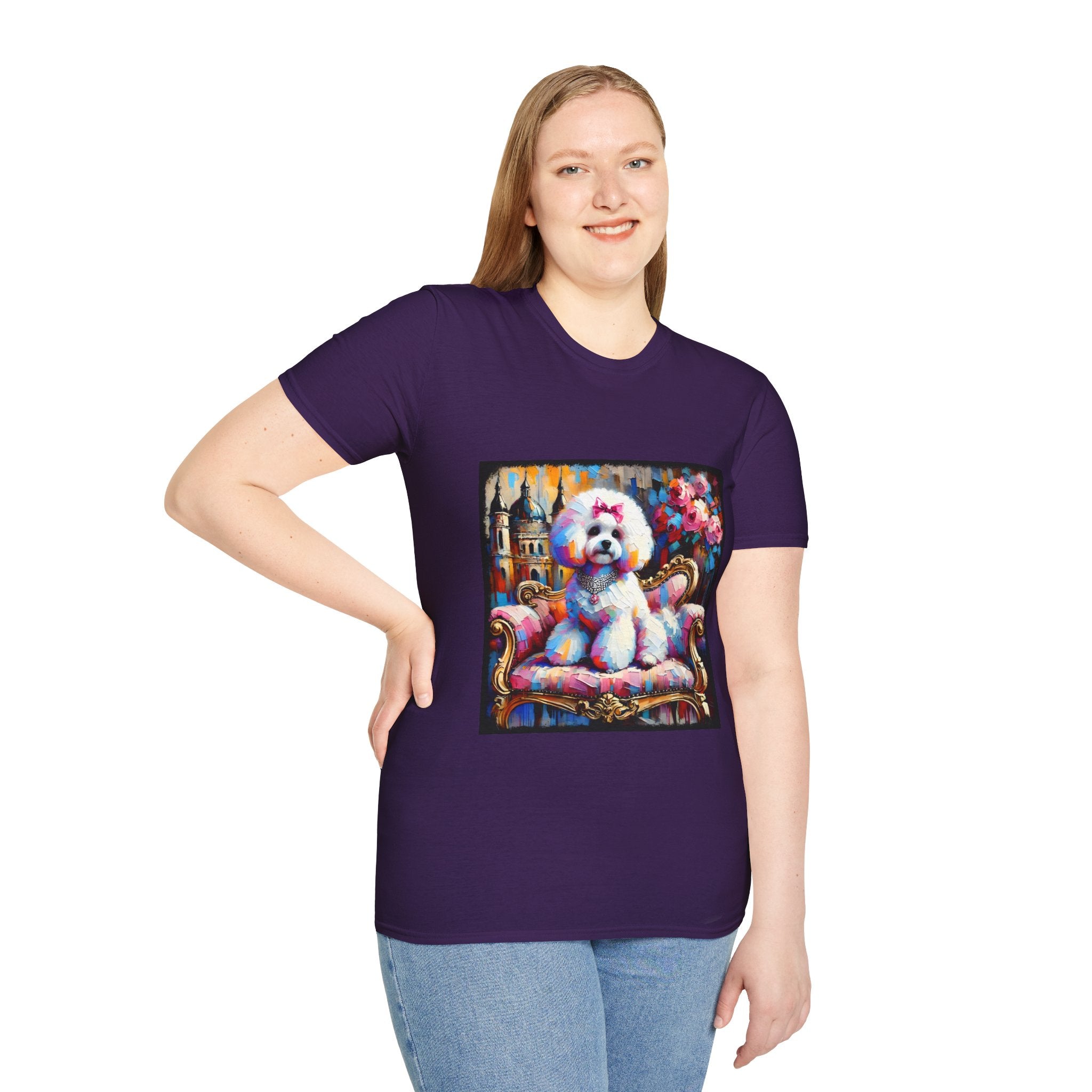 Bichon Frise diamond Princess Classic | Unisex Dog T-Shirt