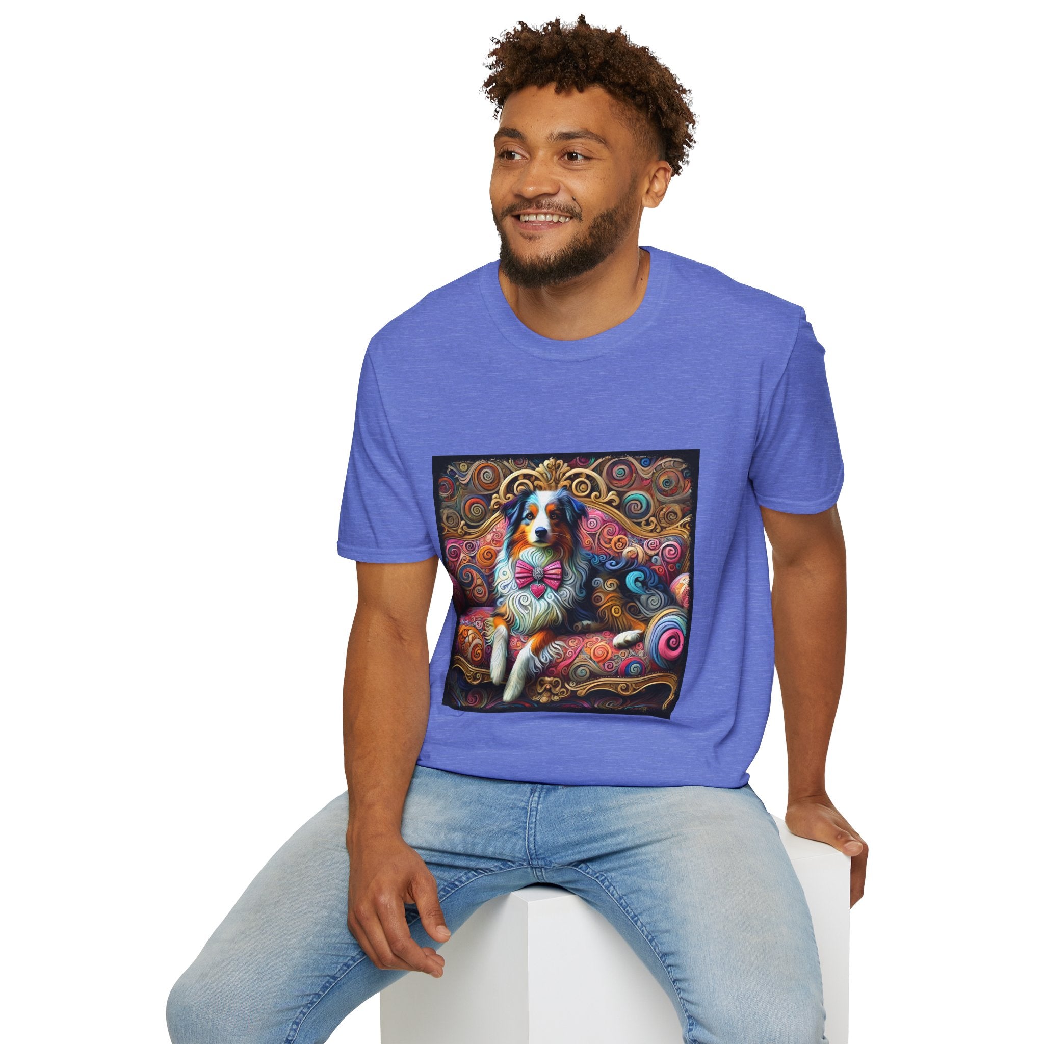 Australian Shepherd Love Swirl | Unisex Dog T-Shirt