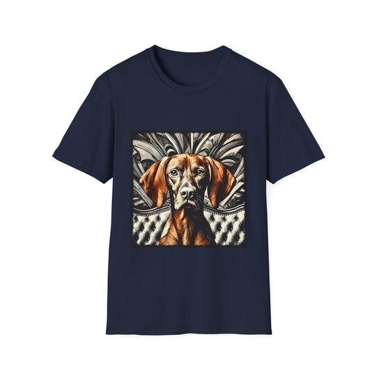 Vizsla B&W Bold design dog lover unisex t-shirt in navy