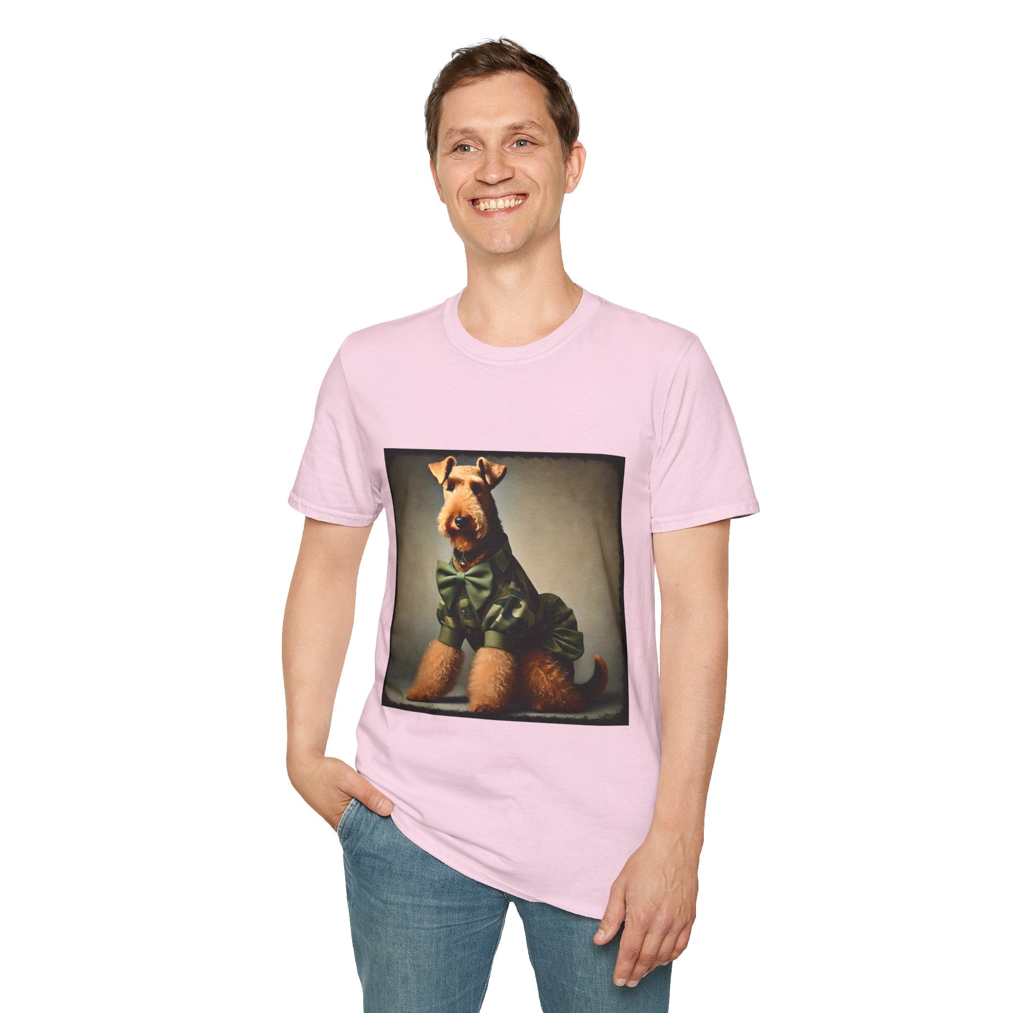 Airedale Terrier Tactical Diva design dog lover unisex t-shirt