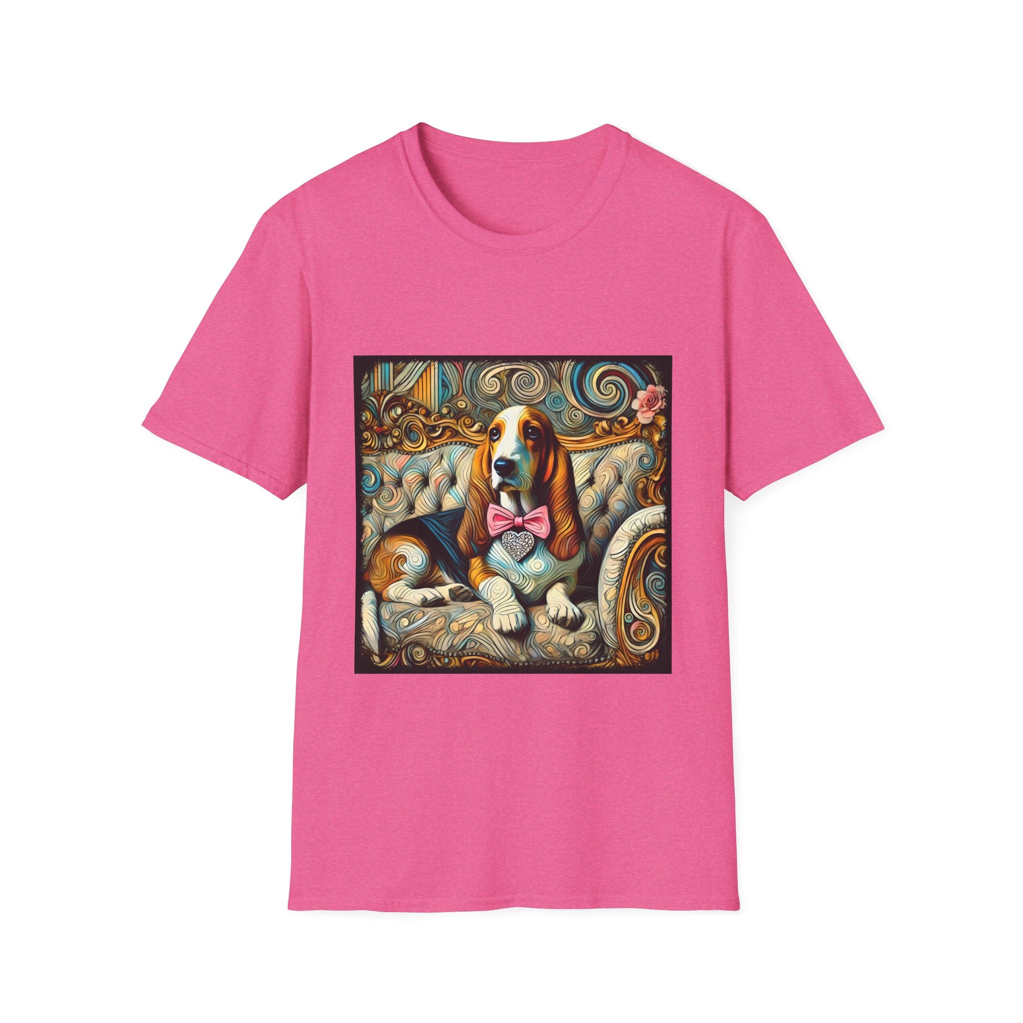 Basset Hound Diamond Swirl | Unisex Dog T-Shirt