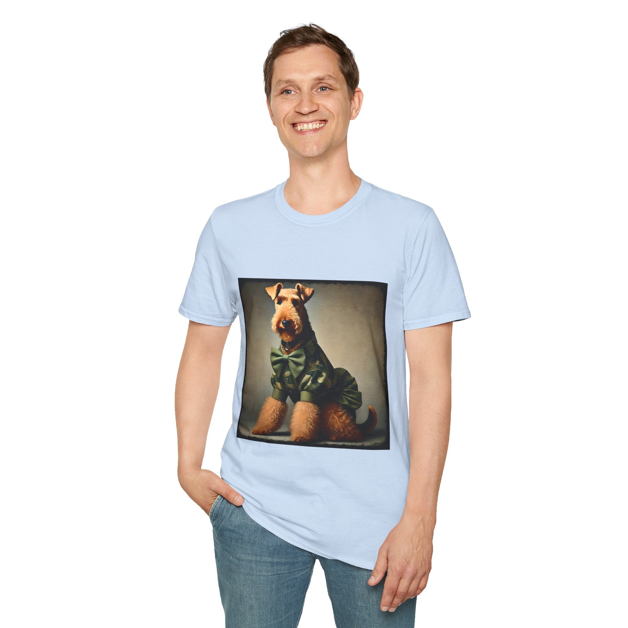 Airedale Terrier Tactical Diva design dog lover unisex t-shirt