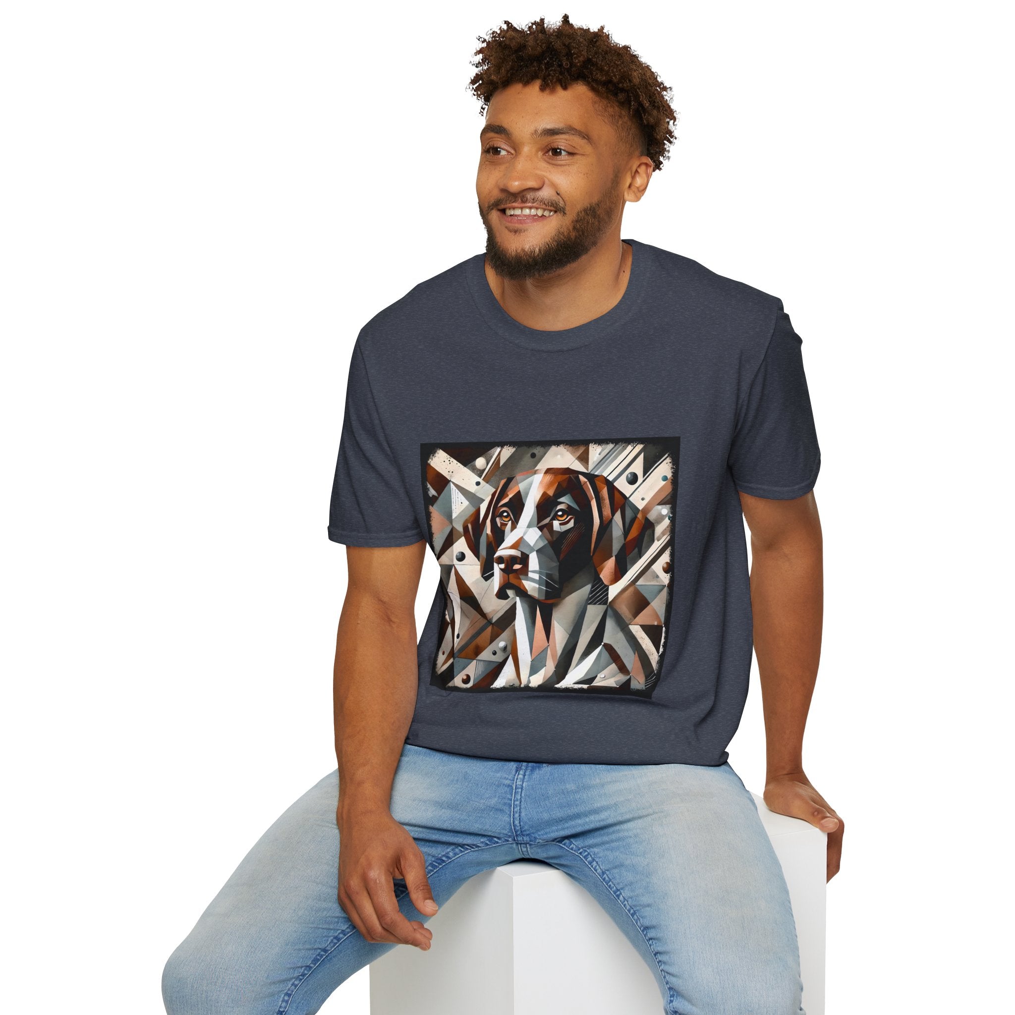 German Shorthaired Pointer Warm Geometric | Unisex Dog T-Shirt