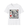 Bulldog Bold Heart Sketch | Unisex Dog T-Shirt