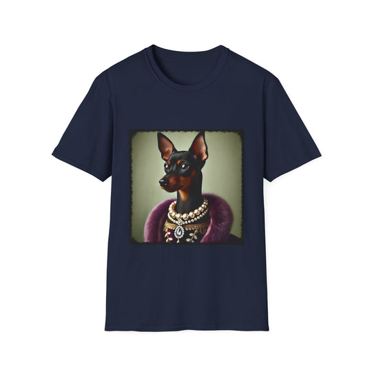 Doberman Pinscher Lovely Lady design dog lover unisex t-shirt in navy