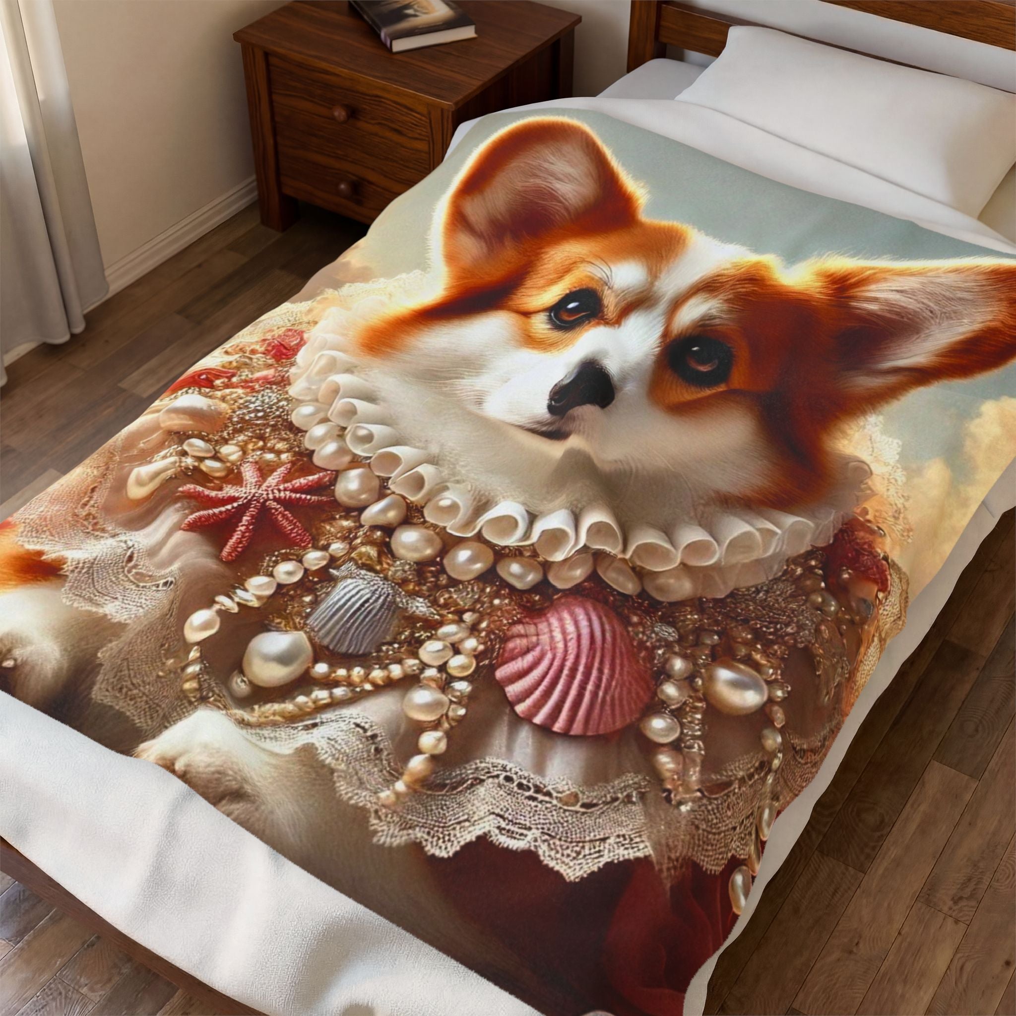 Pembroke Welsh Corgi Blanket | Beach Muse Dog Lover Gift
