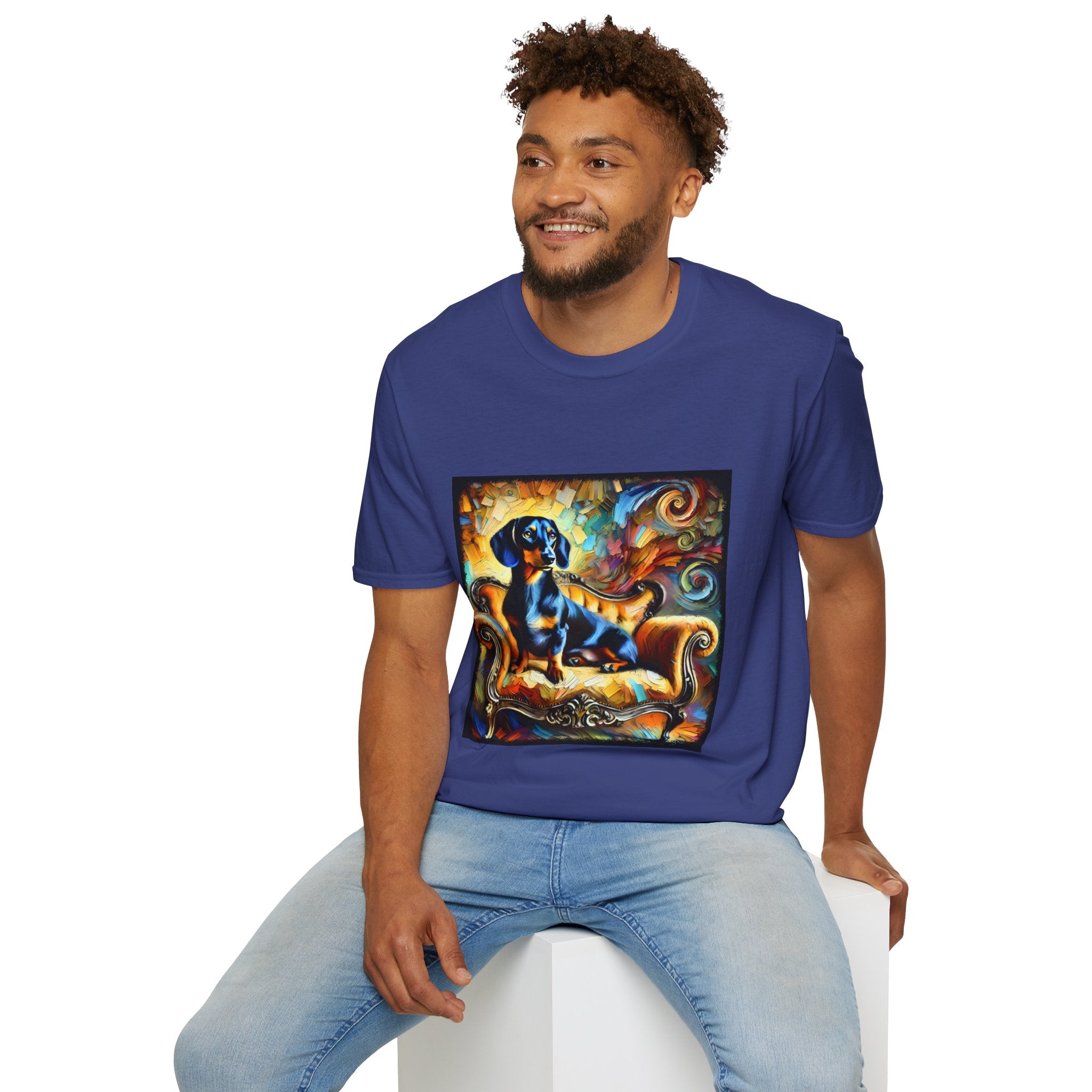 Dachshund Bold Swirl | Unisex Dog T-Shirt