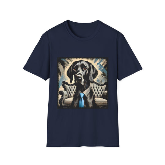 German Shorthaired Pointer Sharp Sir design dog lover unisex t-shirt in navy