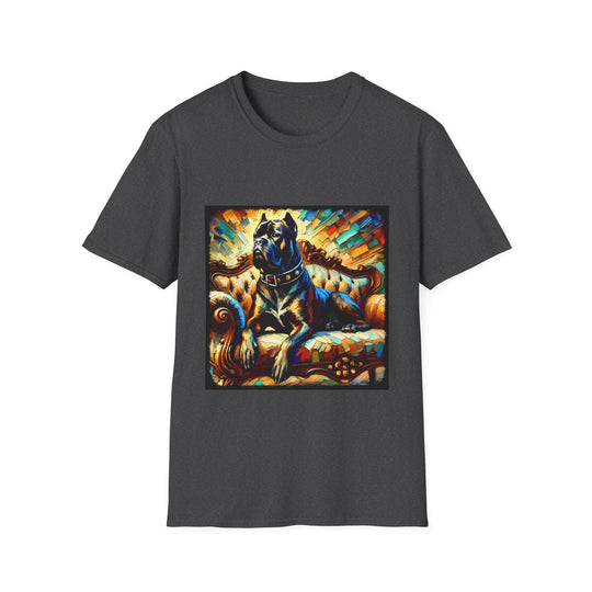 Cane Corso Vivid Classic design dog lover unisex t-shirt in dark heather