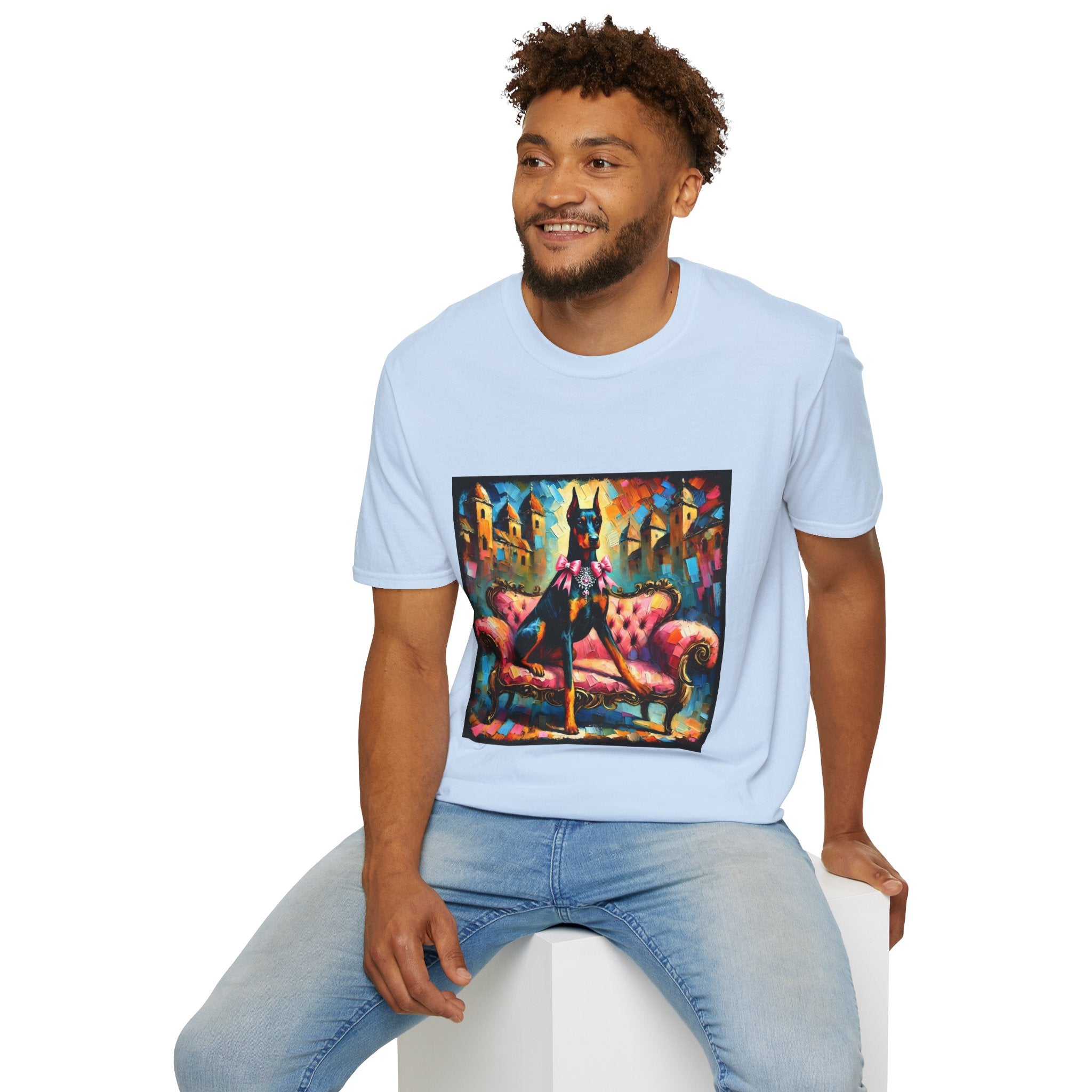 Doberman Pinscher Diamond Princess Classic | Unisex Dog T-Shirt