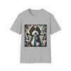 Aussiedoodle B&W Bold Tie | Unisex Dog T-Shirt