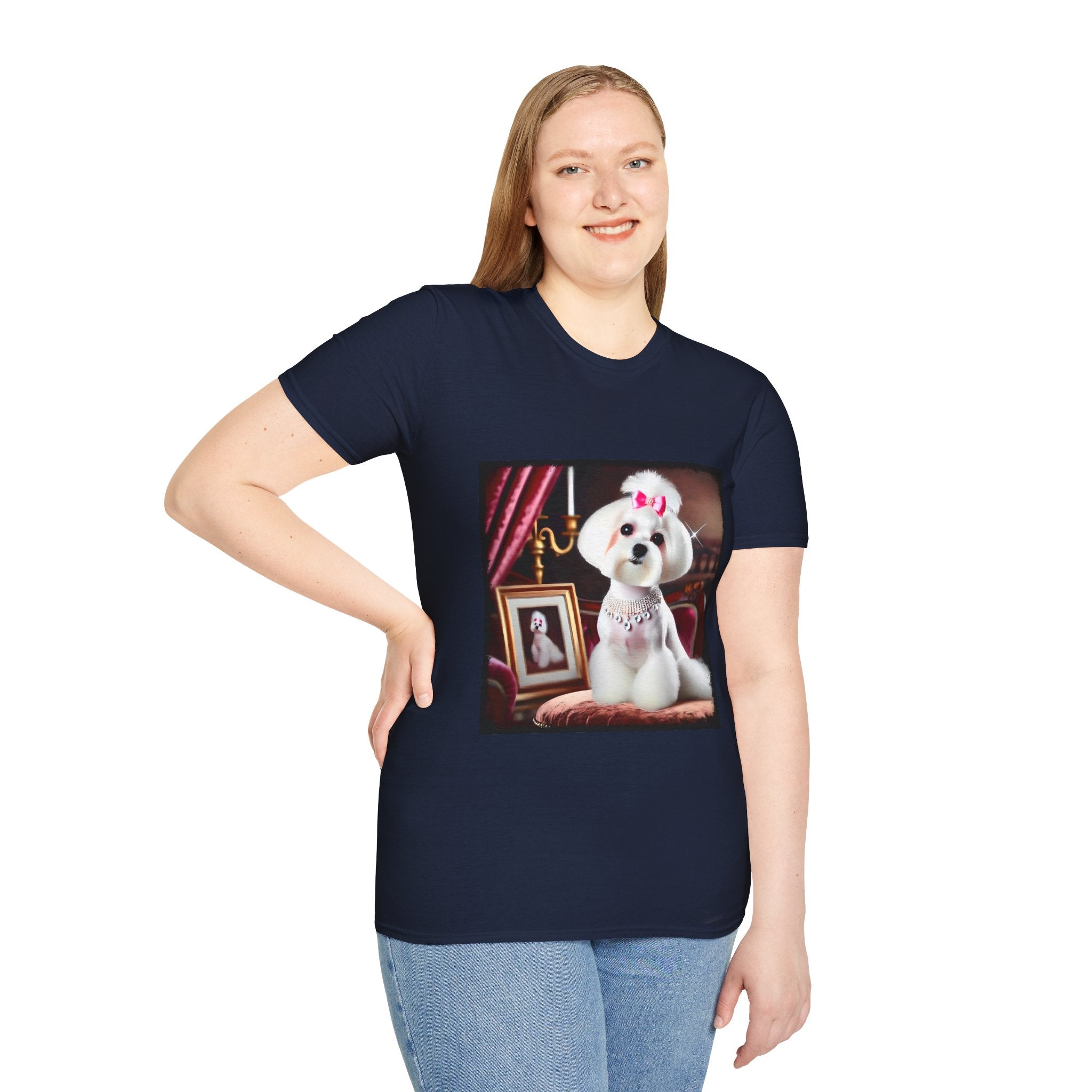 Maltese Pink Princess | Unisex Dog T-Shirt