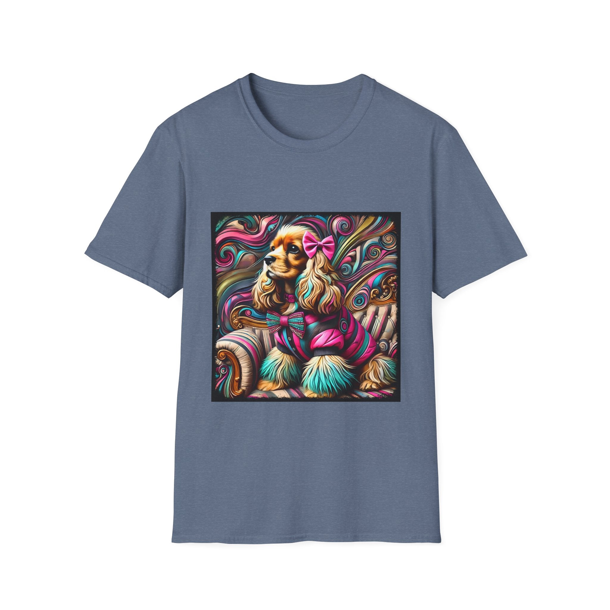 Cocker Spaniel Pink Rocker | Unisex Dog T-Shirt