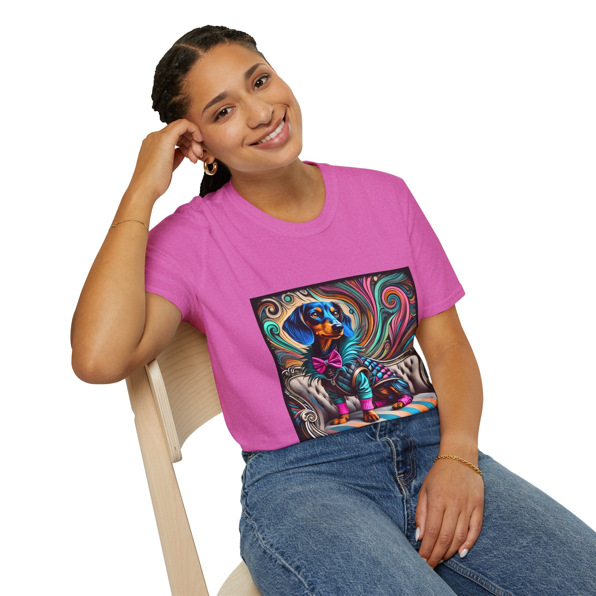 Dachshund Blue Rocker | Unisex Dog T-Shirt