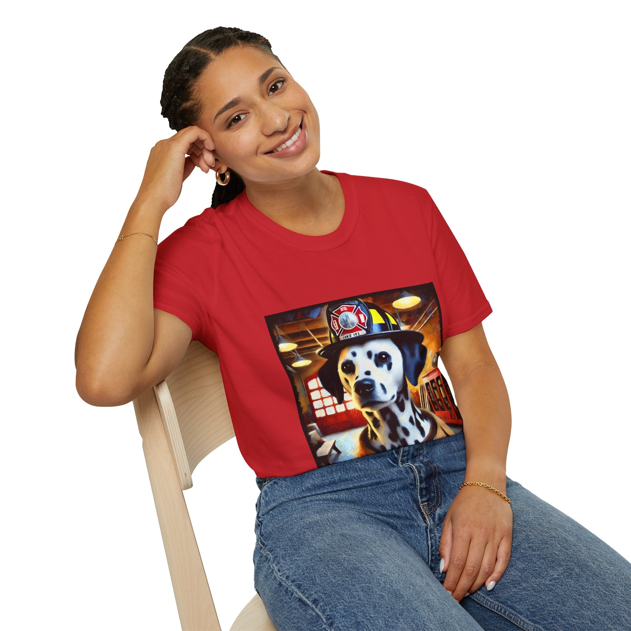 Dalmatian Fire Rescue Classic | Unisex Dog T-Shirt