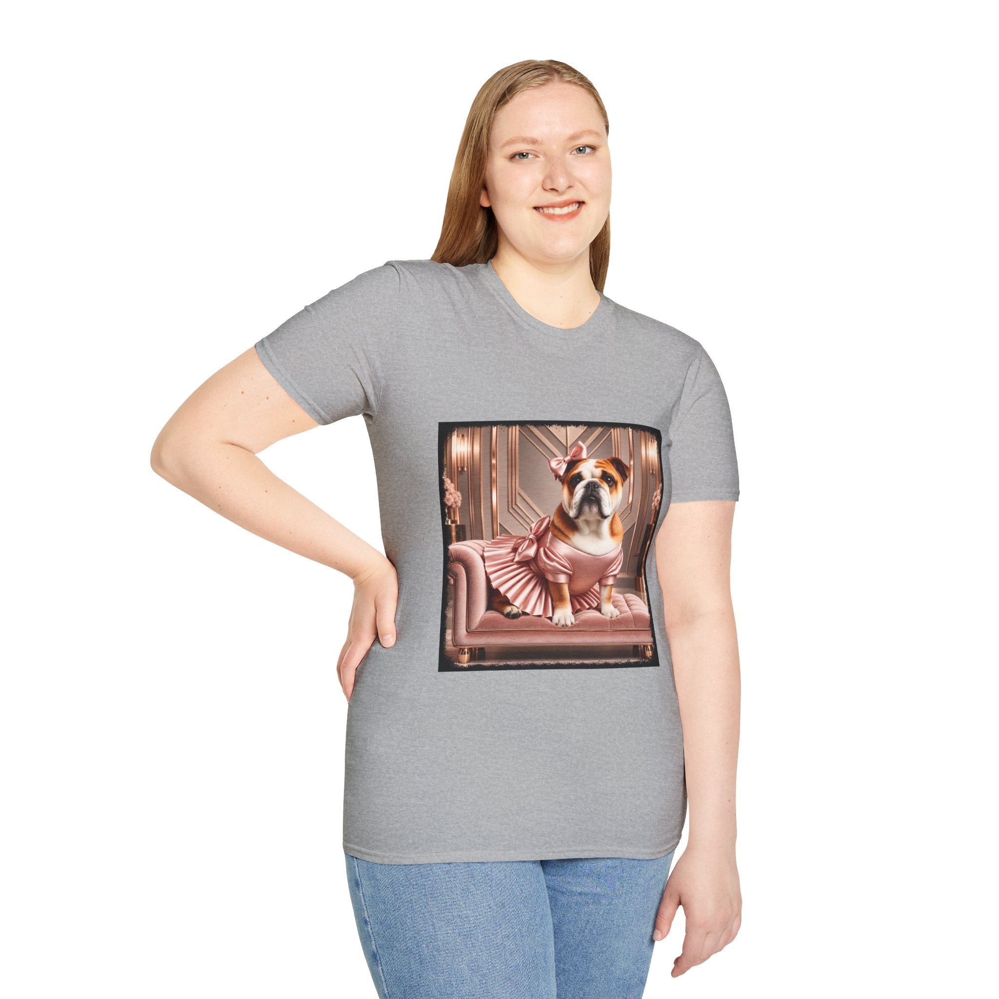 Bulldog Shirt | Iconic Peach Dog Lover Tee