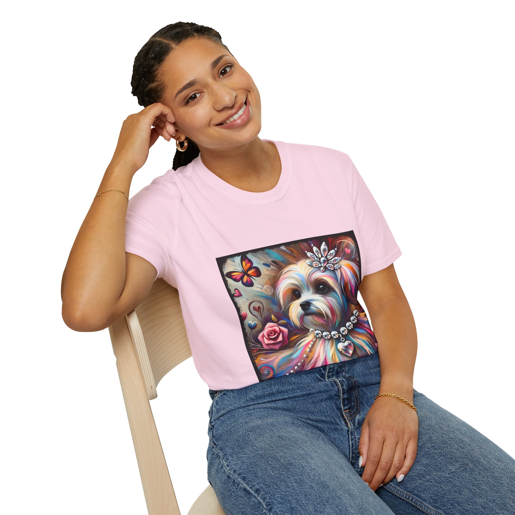 Maltese Diamond Heart Classic | Unisex Dog T-Shirt