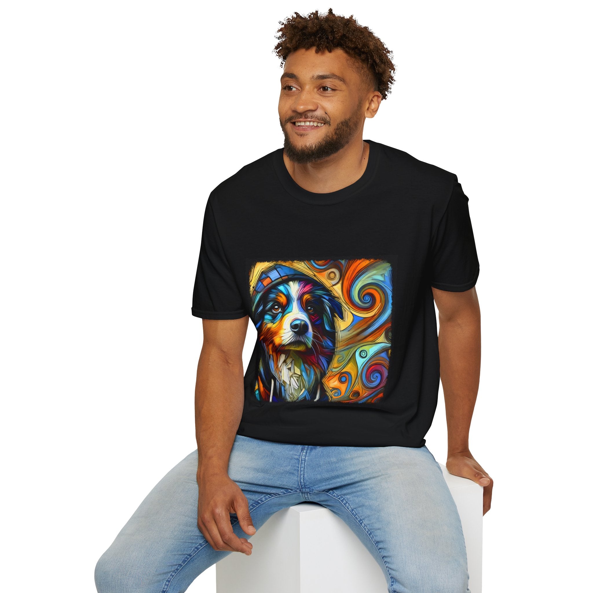 Australian Shepherd Relaxed Swirl | Unisex Dog T-Shirt