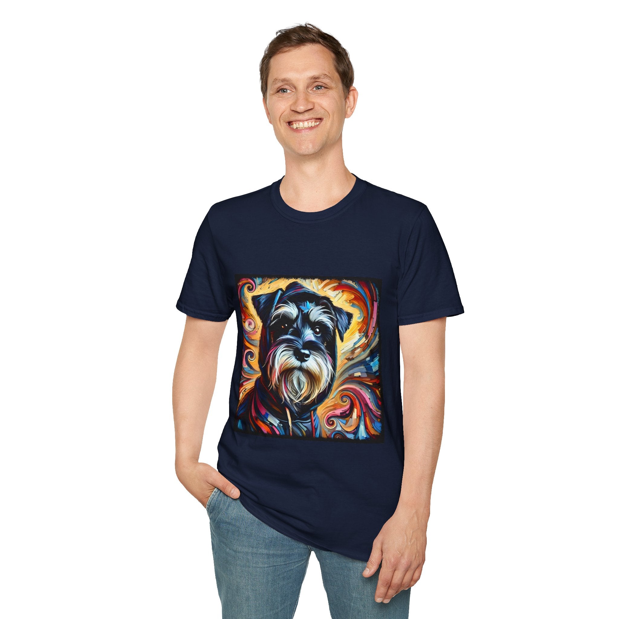 Schnauzer Hoodie Swirl | Unisex Dog T-Shirt