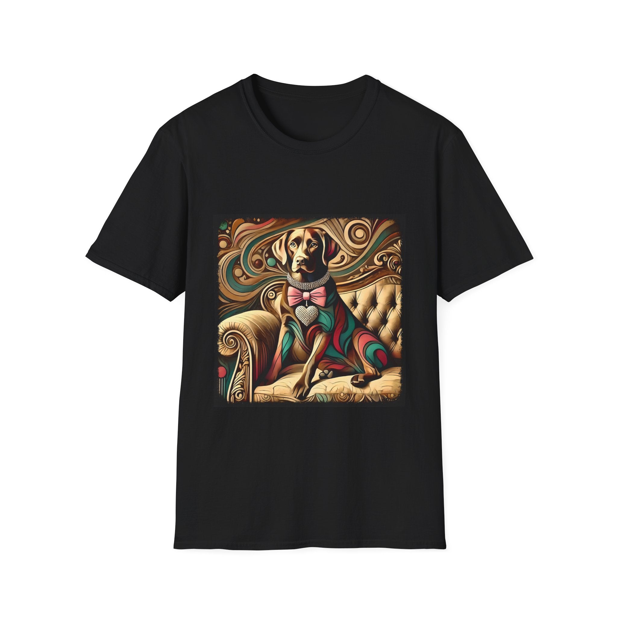 Labrador Retriever Warm Diamond Swirl | Unisex Dog T-Shirt