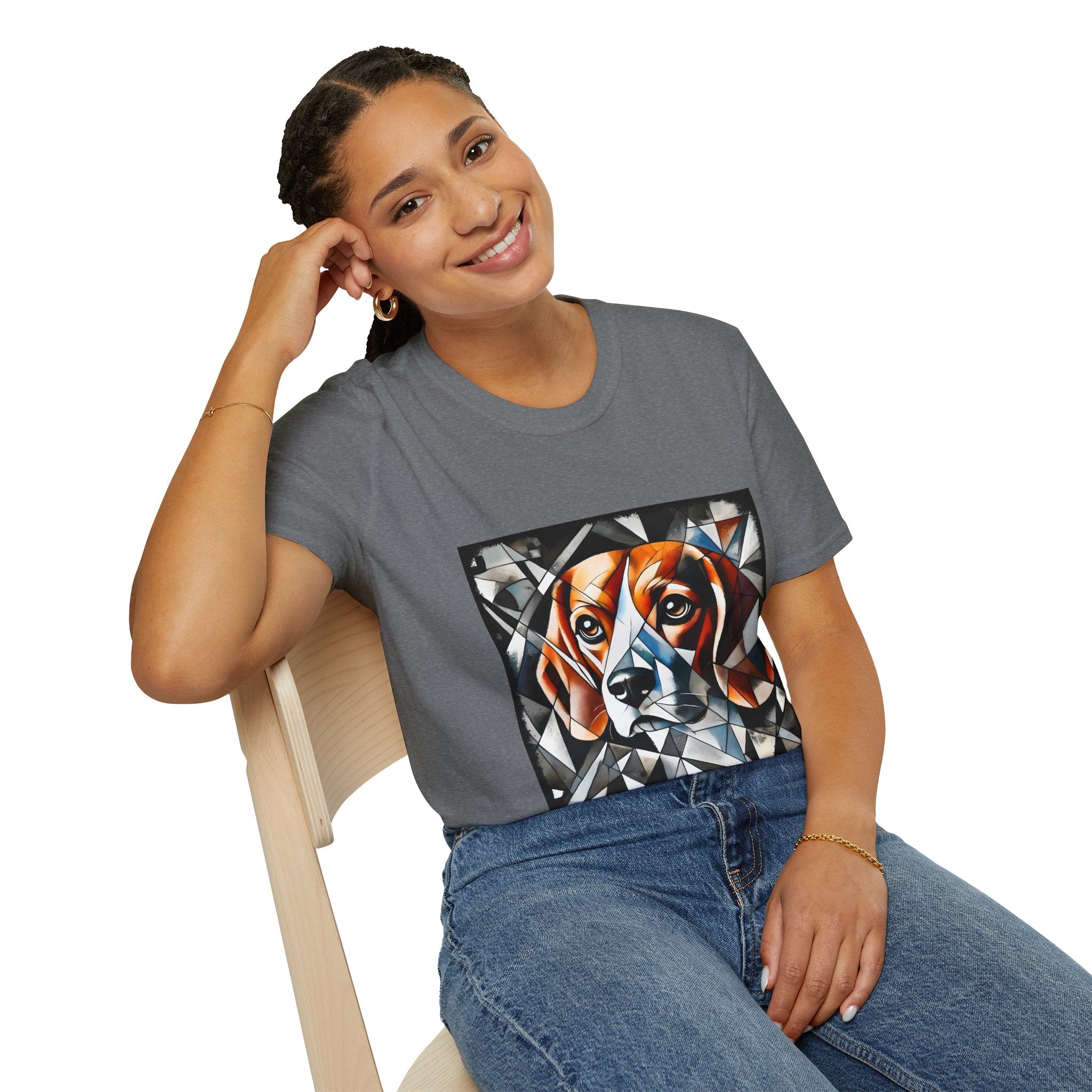 Beagle Bold Geometric | Unisex Dog T-Shirt